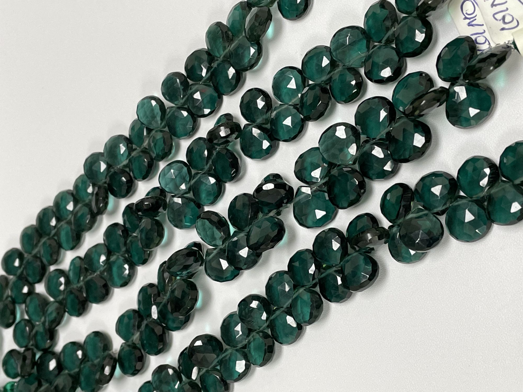 Green Hydro Quartz Heart Faceted