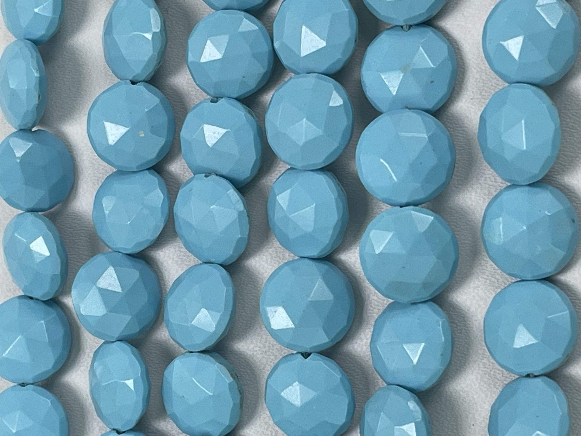 Howlite Coin Faceted