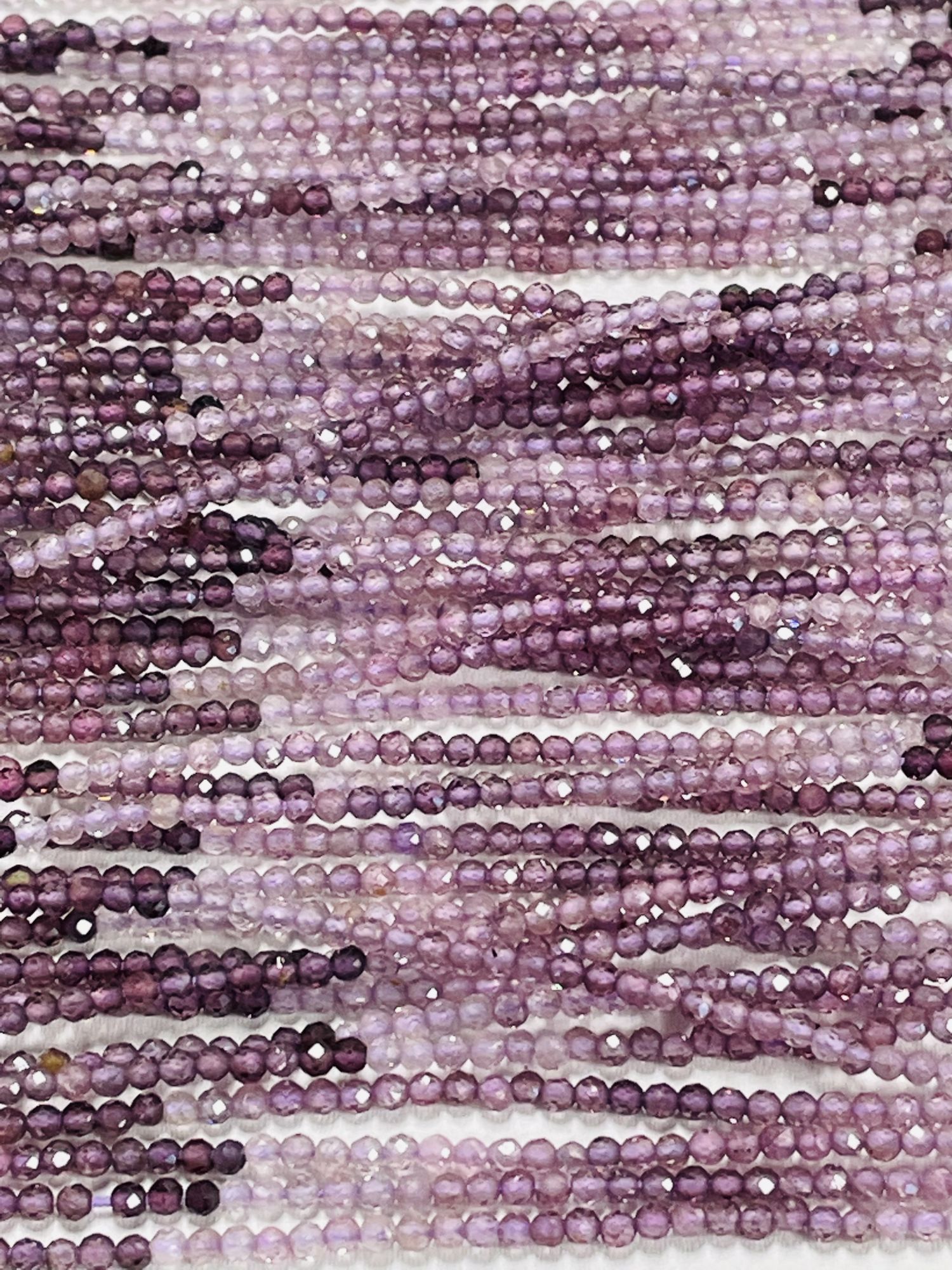 Shaded Purple Spinel Rondelle Faceted