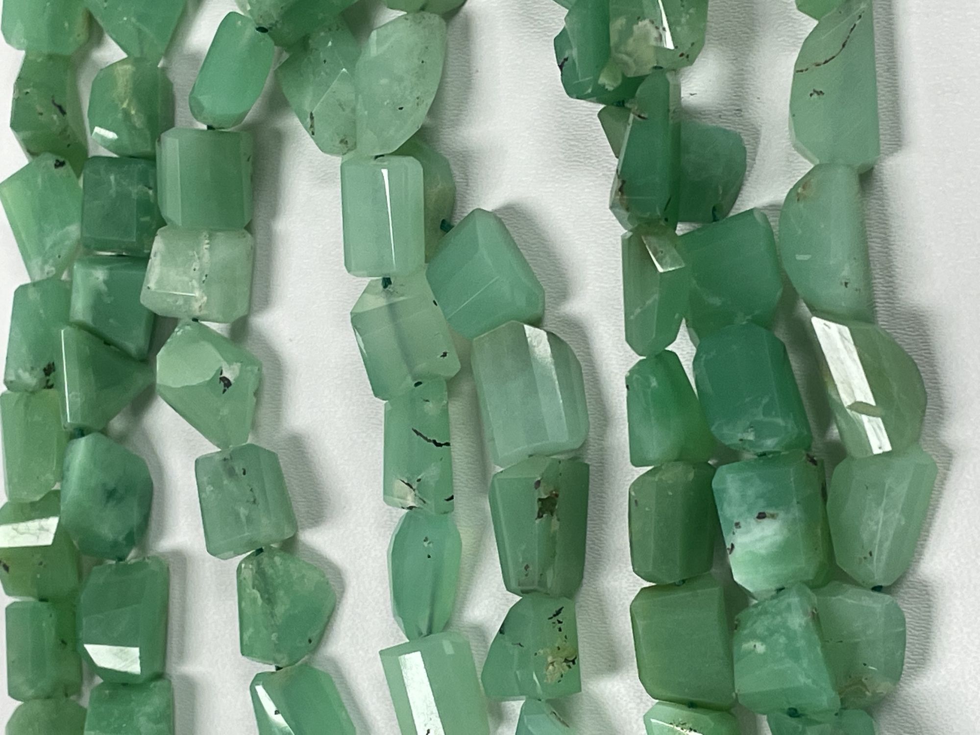 Chrysoprase Nuggets Faceted