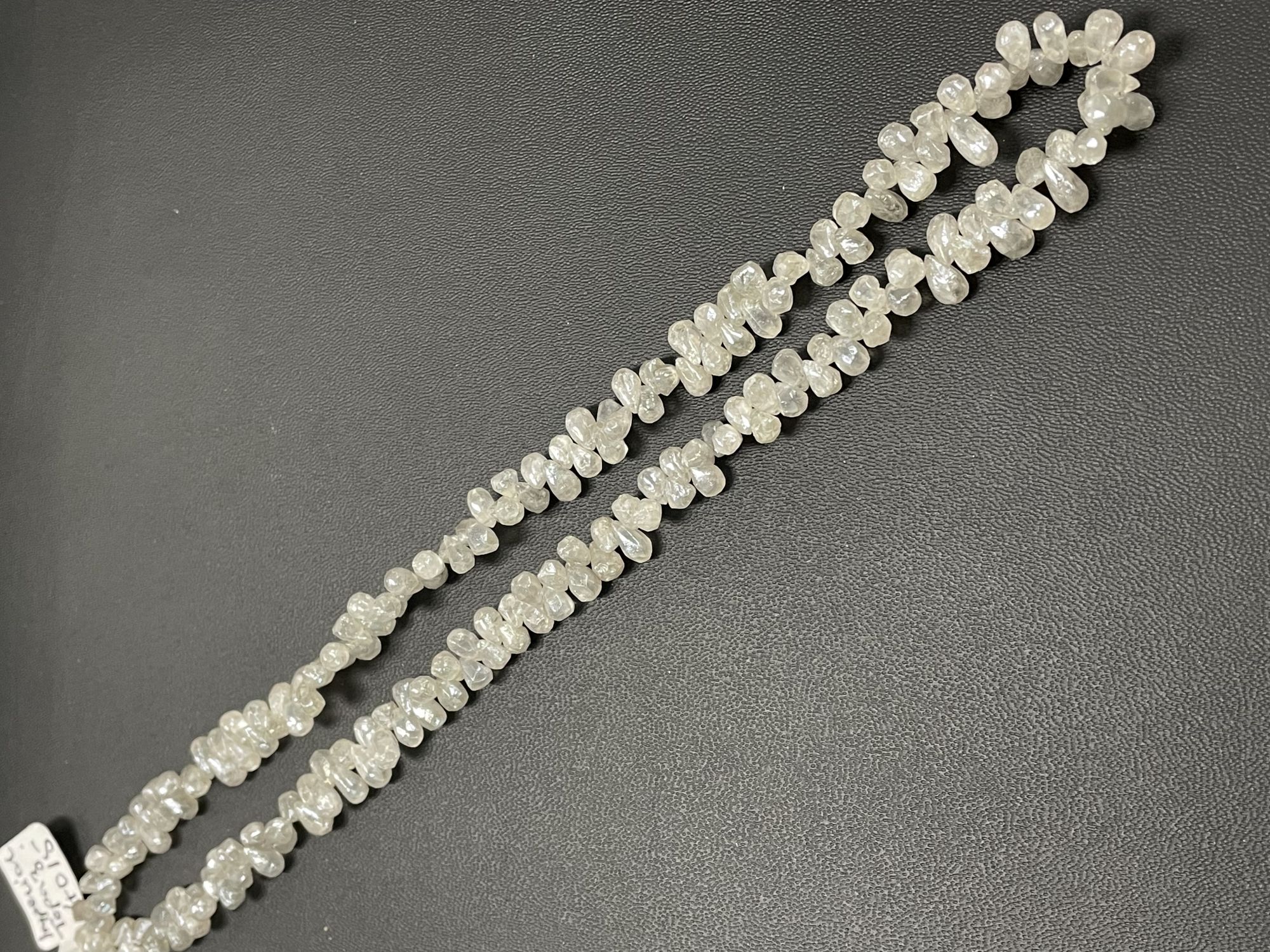 Zircon Drop Organic Cut Faceted