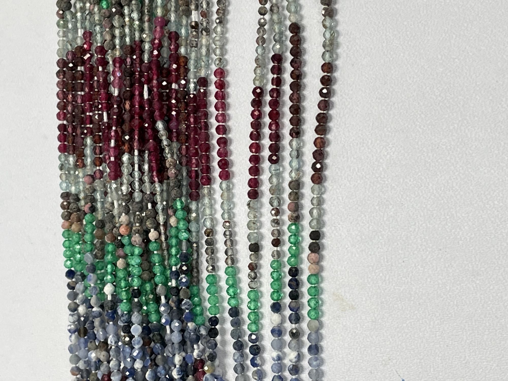 Multistone Rondelle Faceted