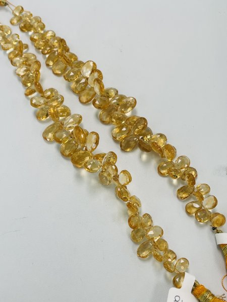 Citrine Pear Faceted