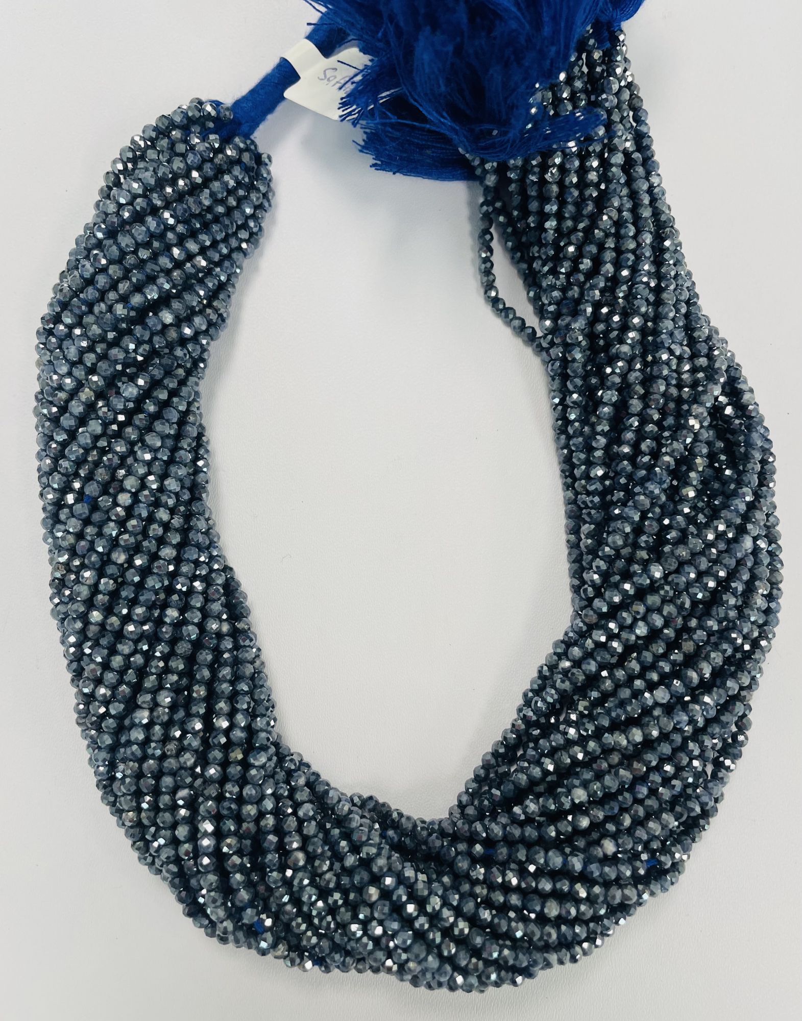 Coated Sapphire Rondelle Faceted