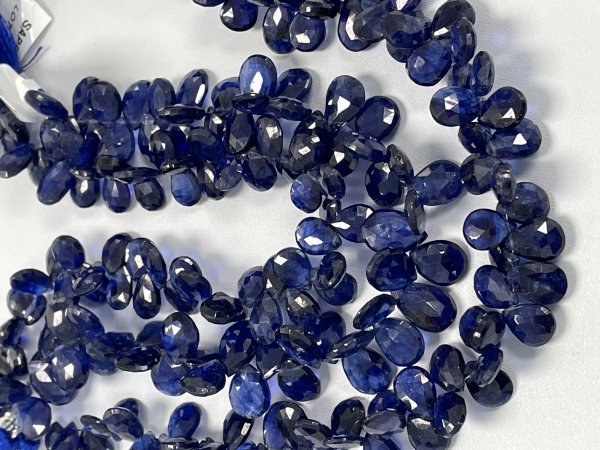 Blue Sapphire Pear Faceted