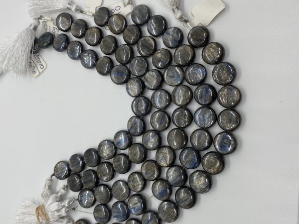 Coated Kyanite Coins Smooth