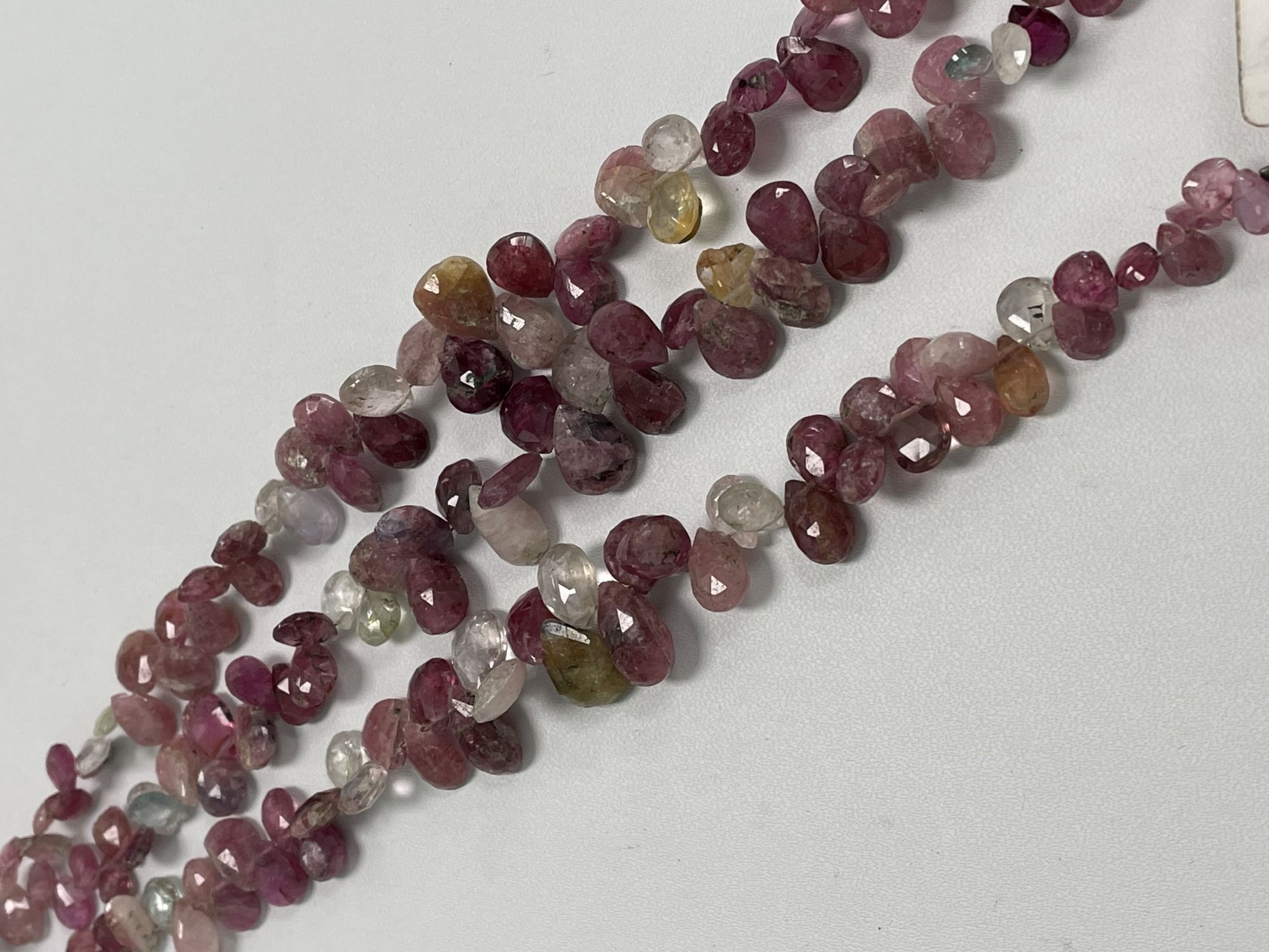 Multi Color Sapphire Pear Faceted