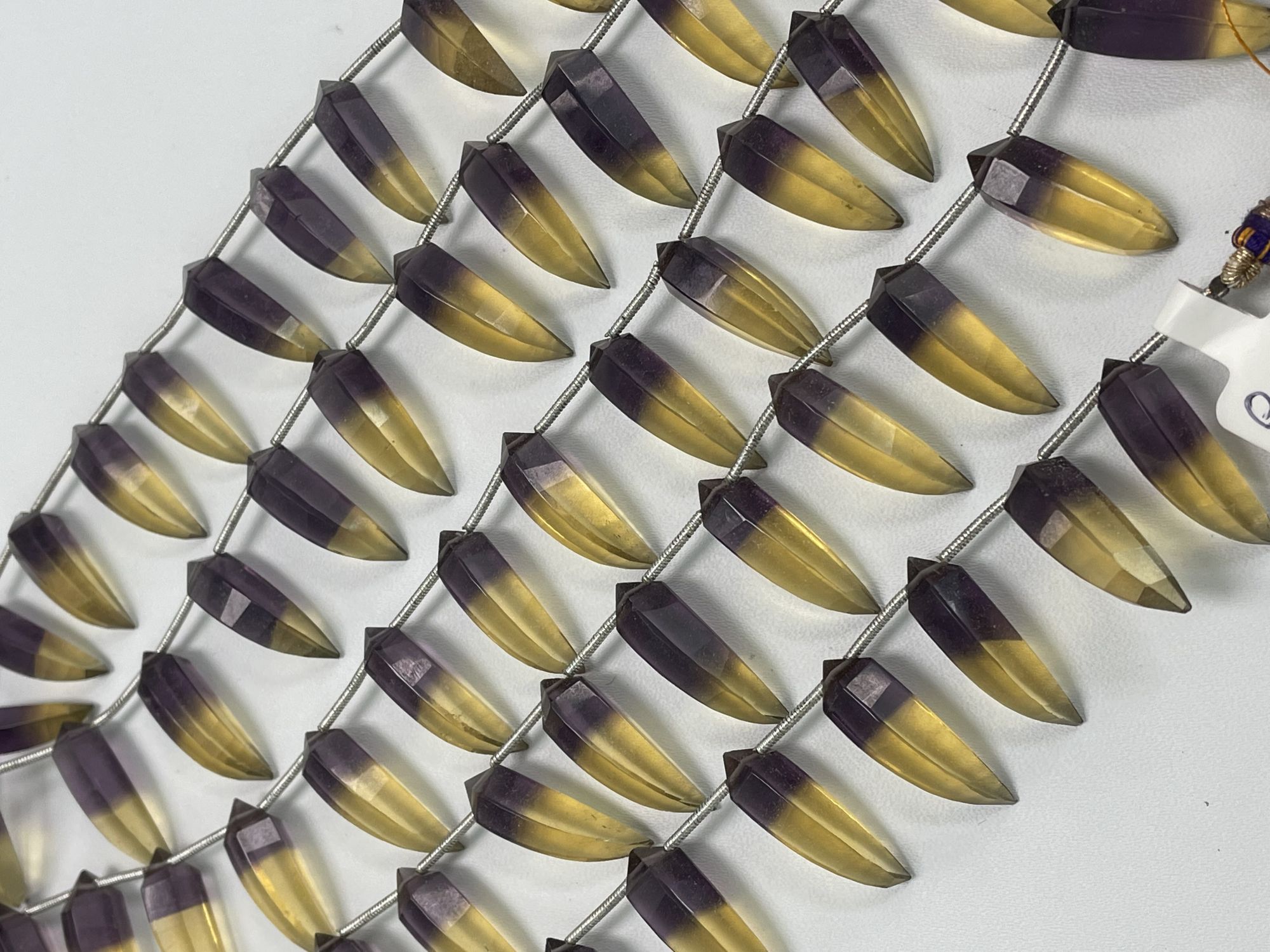 Ametrine Hydro Quartz Okra Faceted