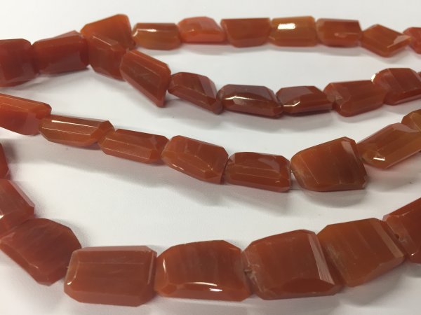 Carnelian Nuggets Faceted