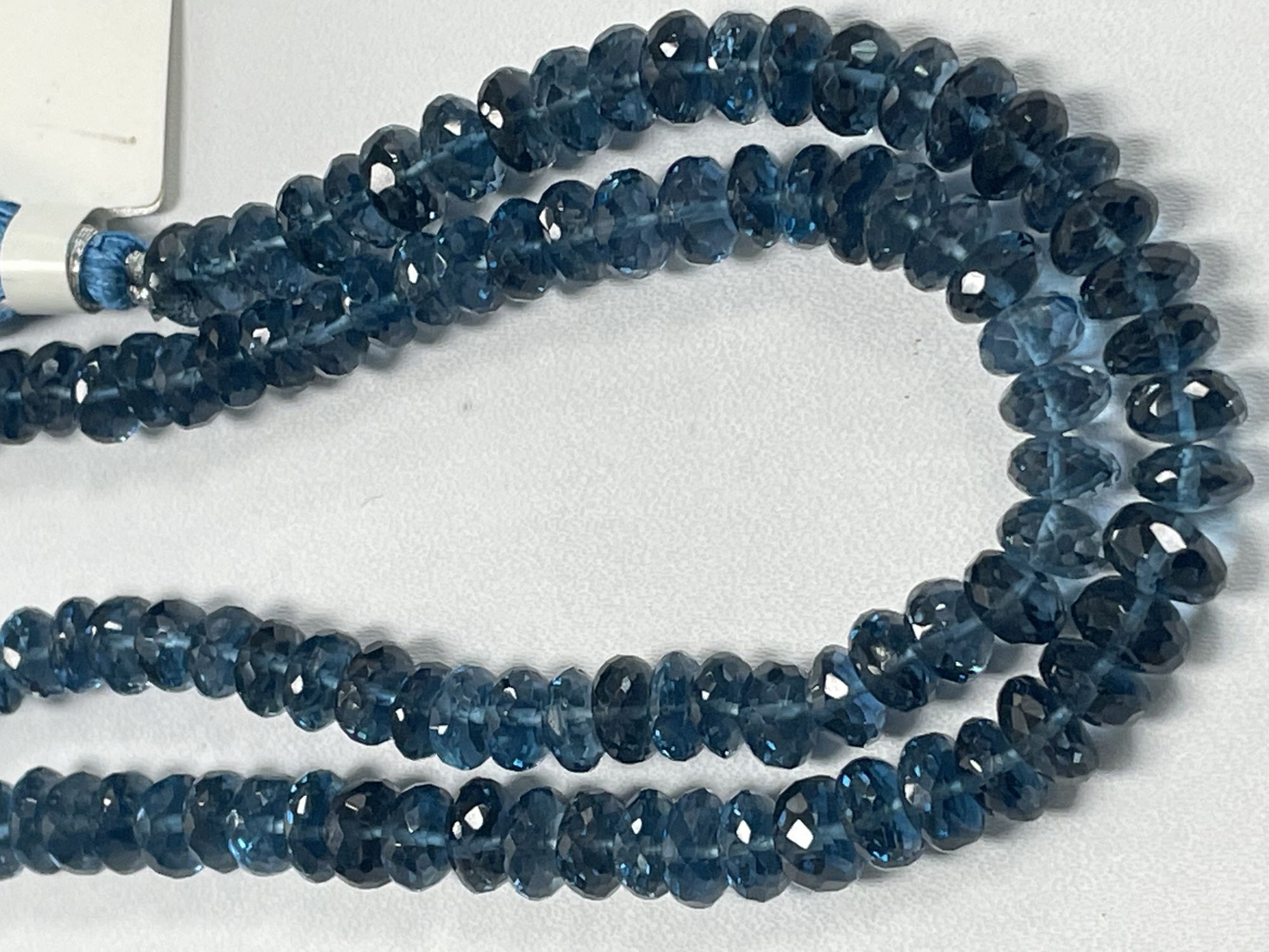 London Blue Topaz Rondelle Faceted