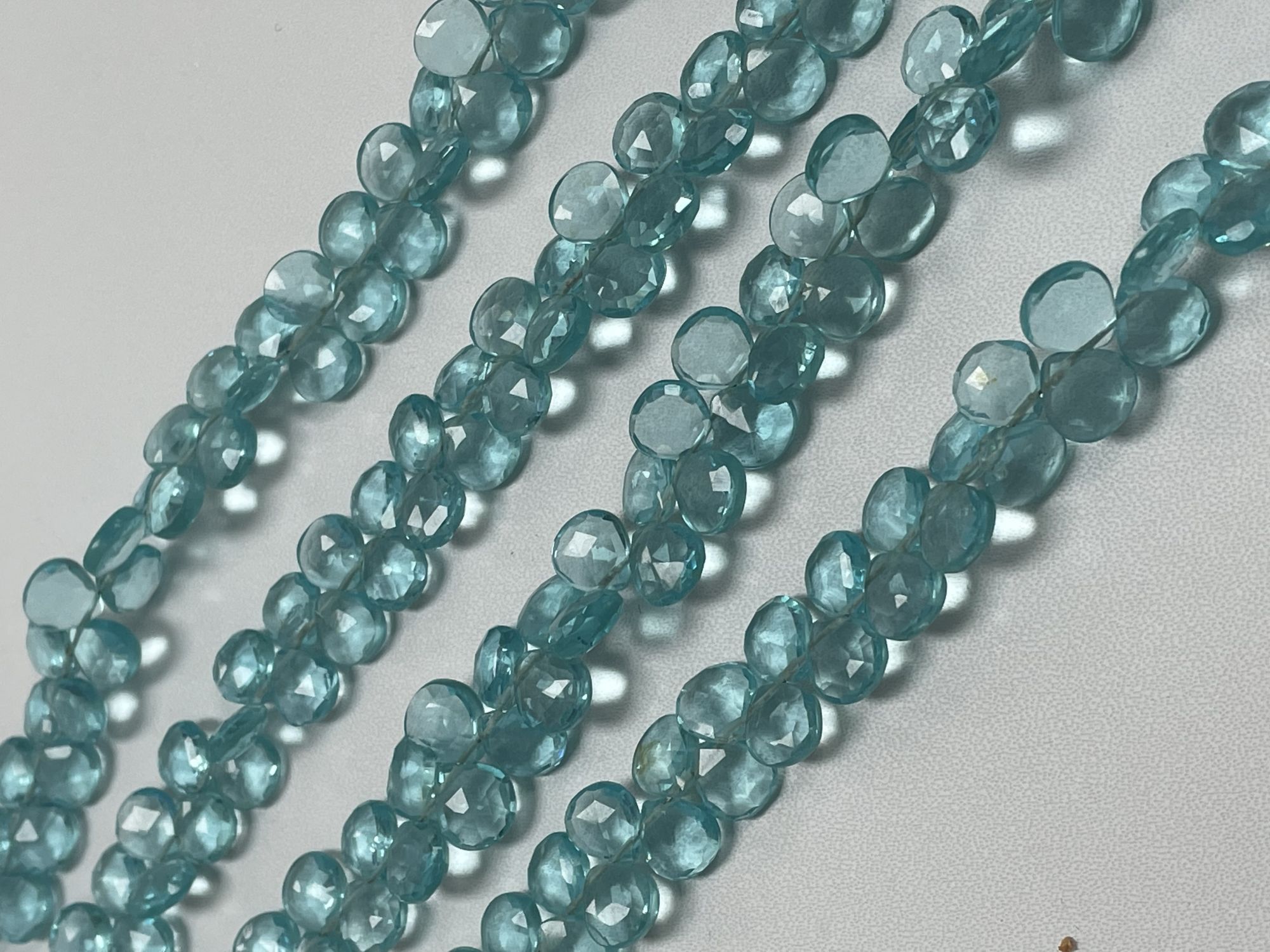 Sky Blue Hydro Quartz Heart Faceted
