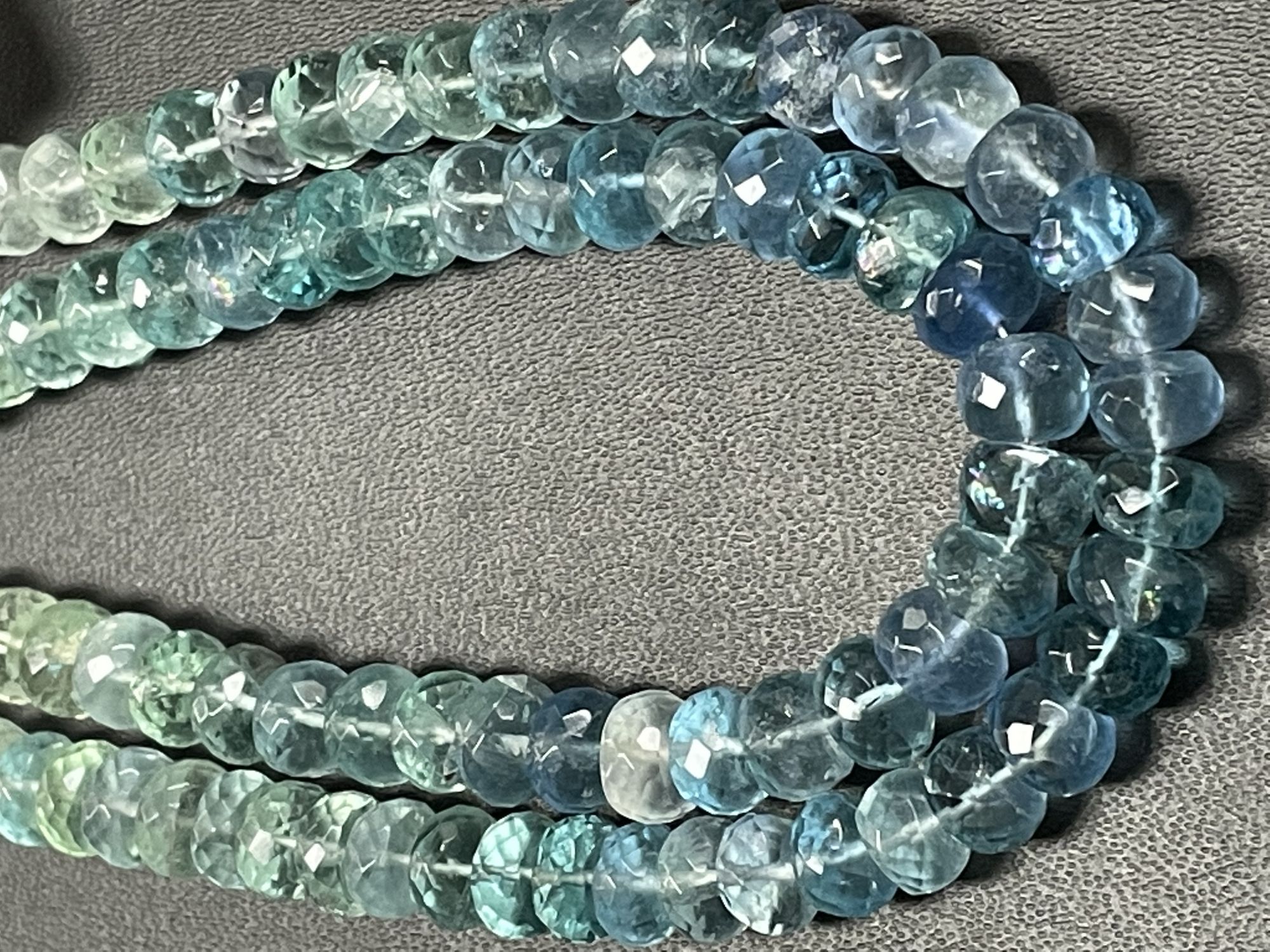 Fluorite Rondelle Faceted
