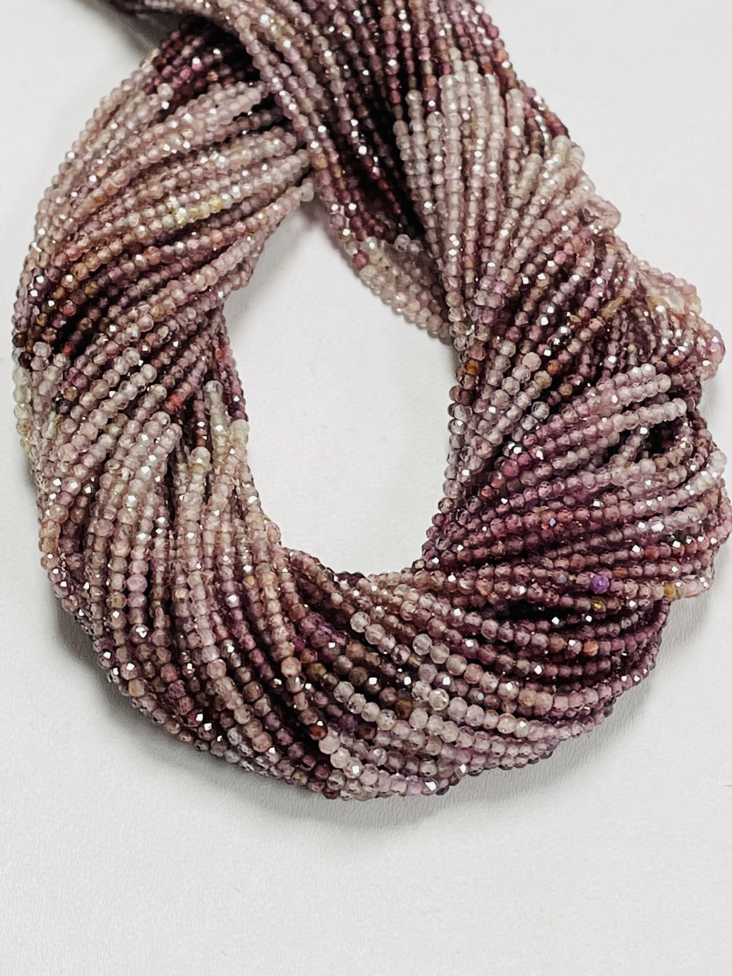 Shaded Brown Spinel Rondelle Faceted