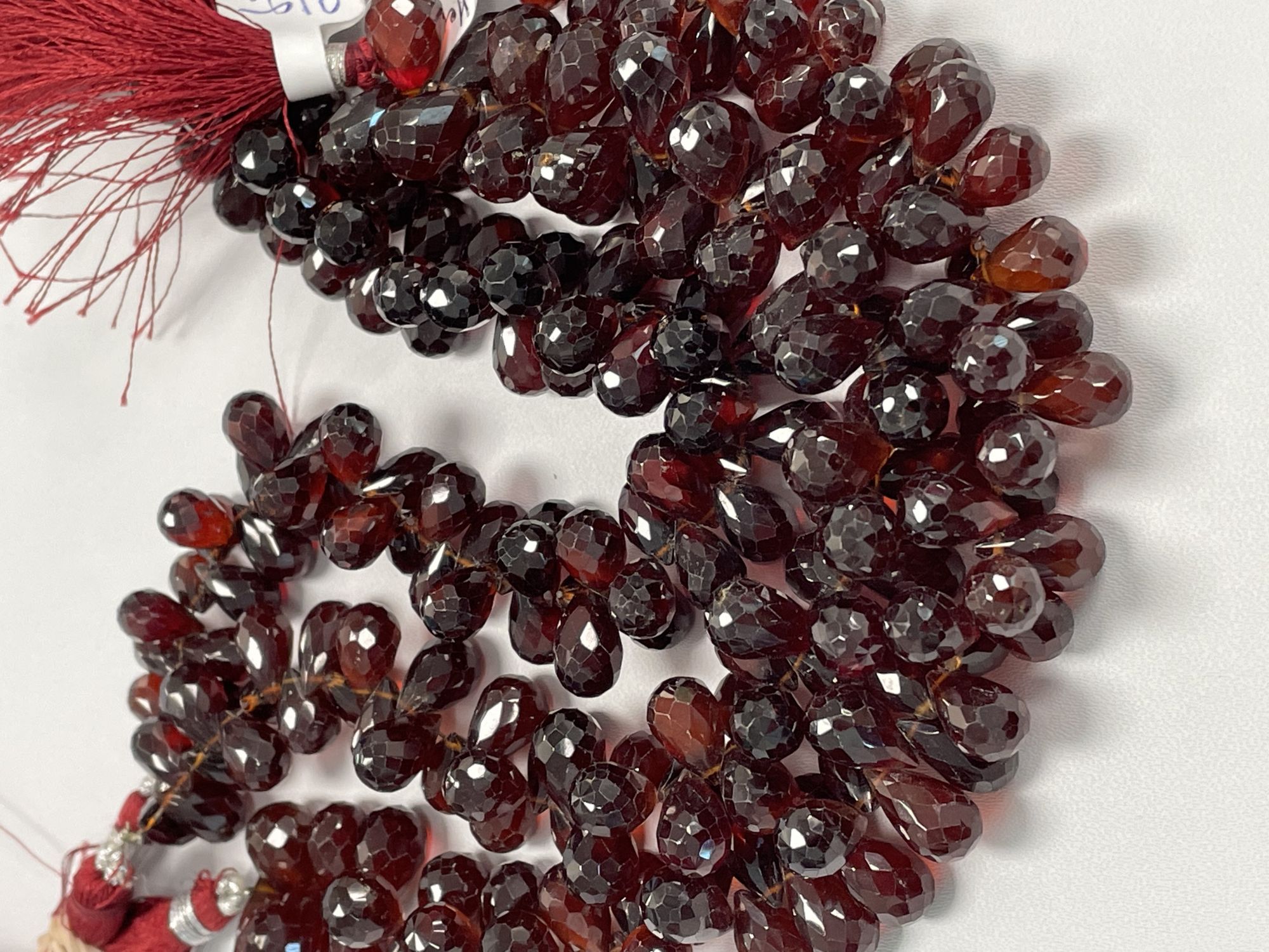 Hessonite Garnet Drop Faceted
