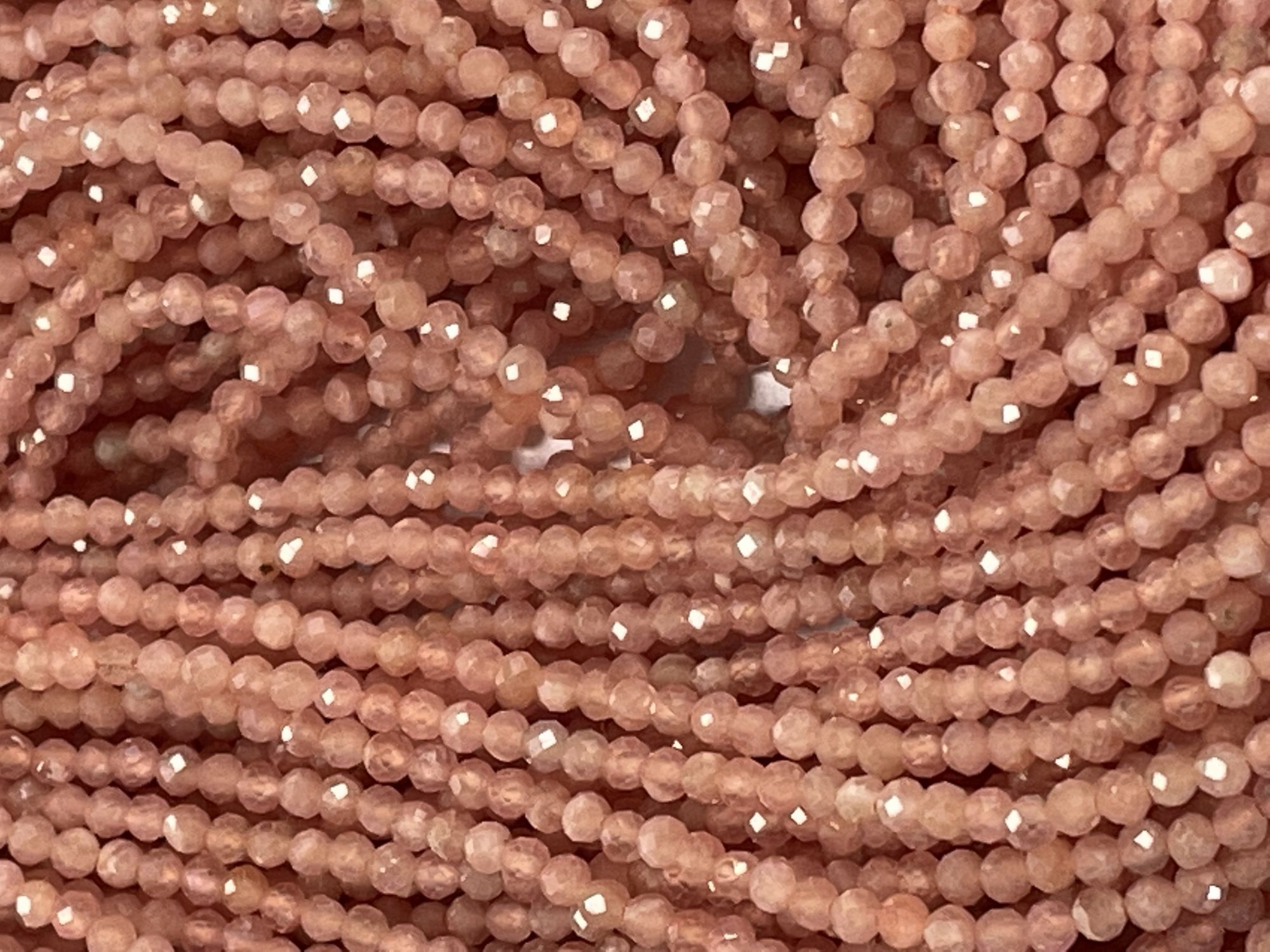 Rhodochrosite Rondelle Faceted