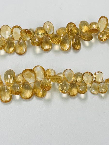 Citrine Pear Faceted