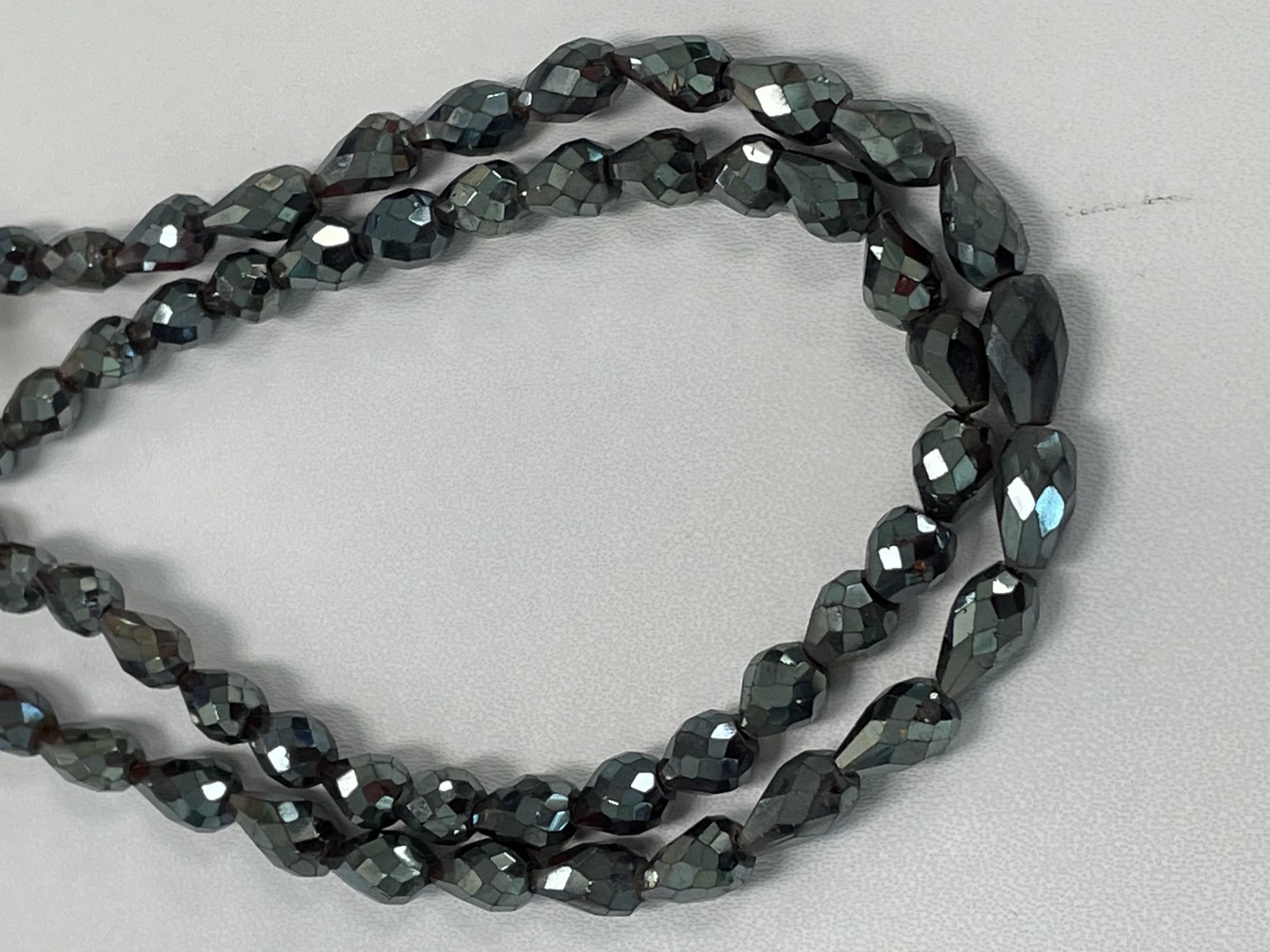Mystic Red Garnet Drop Faceted