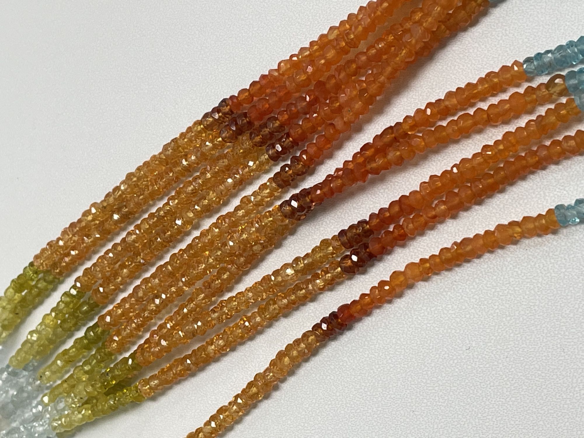 Multistone Rondelle Faceted