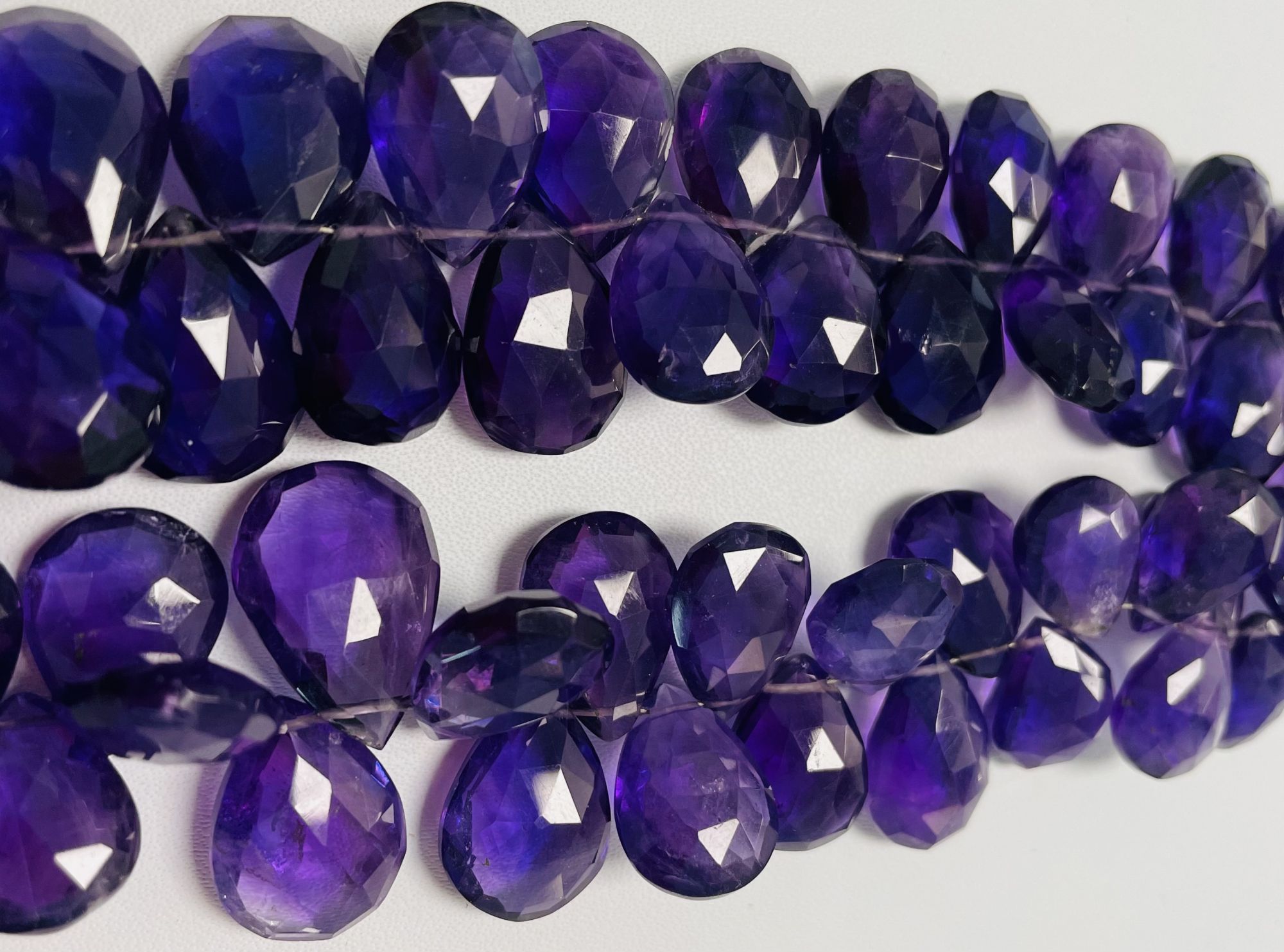 Purple Amethyst Pear Faceted