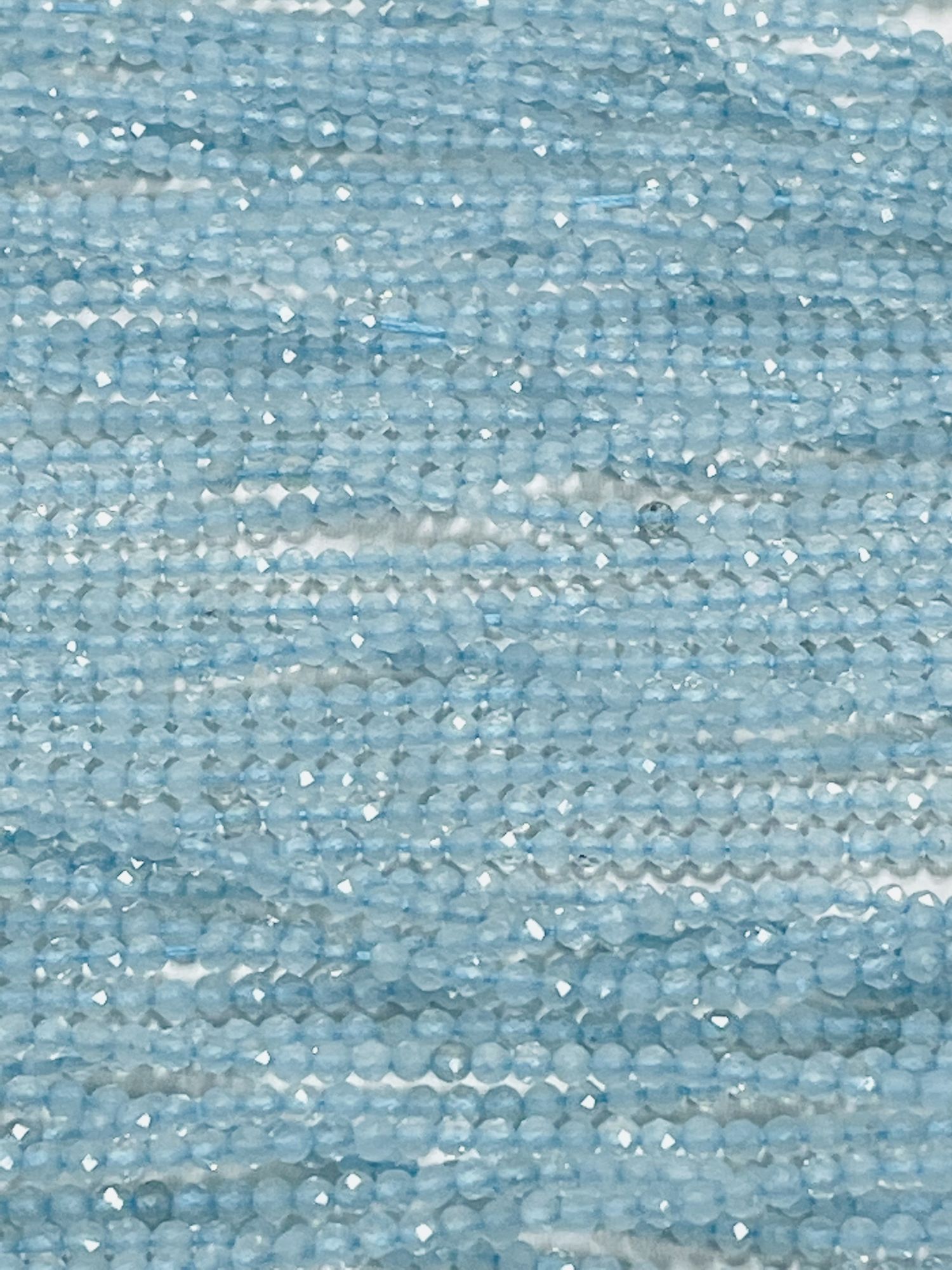 Aquamarine Rondelle Faceted