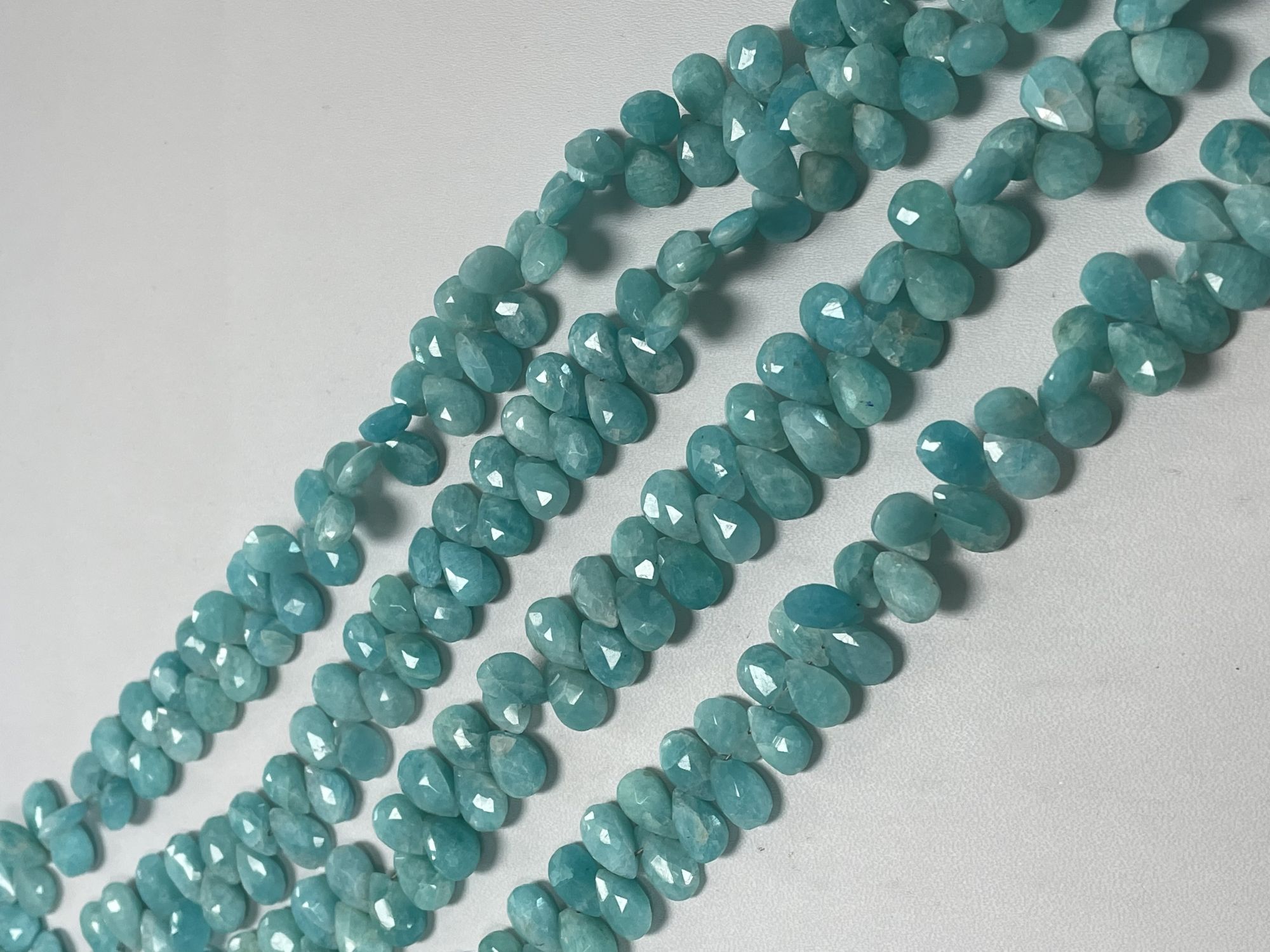 Amazonite Pear Faceted