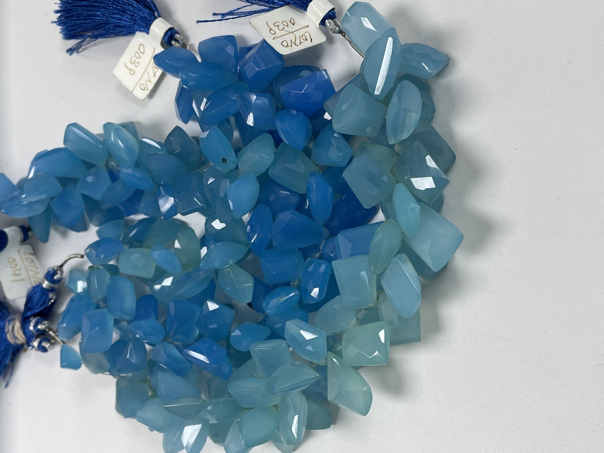 Blue Chalcedony Funky Cut Faceted