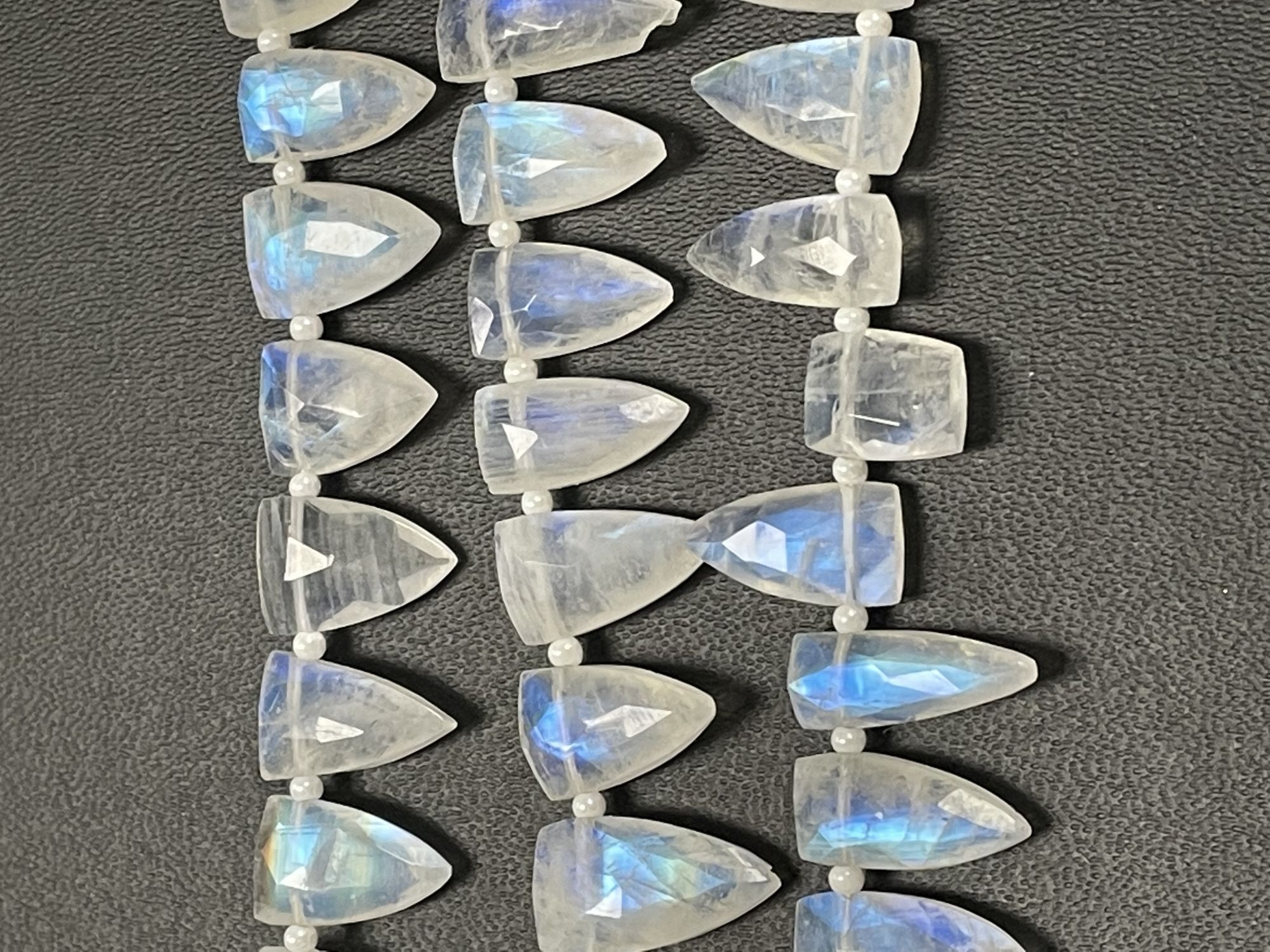Rainbow Moonstone Arrowhead Faceted