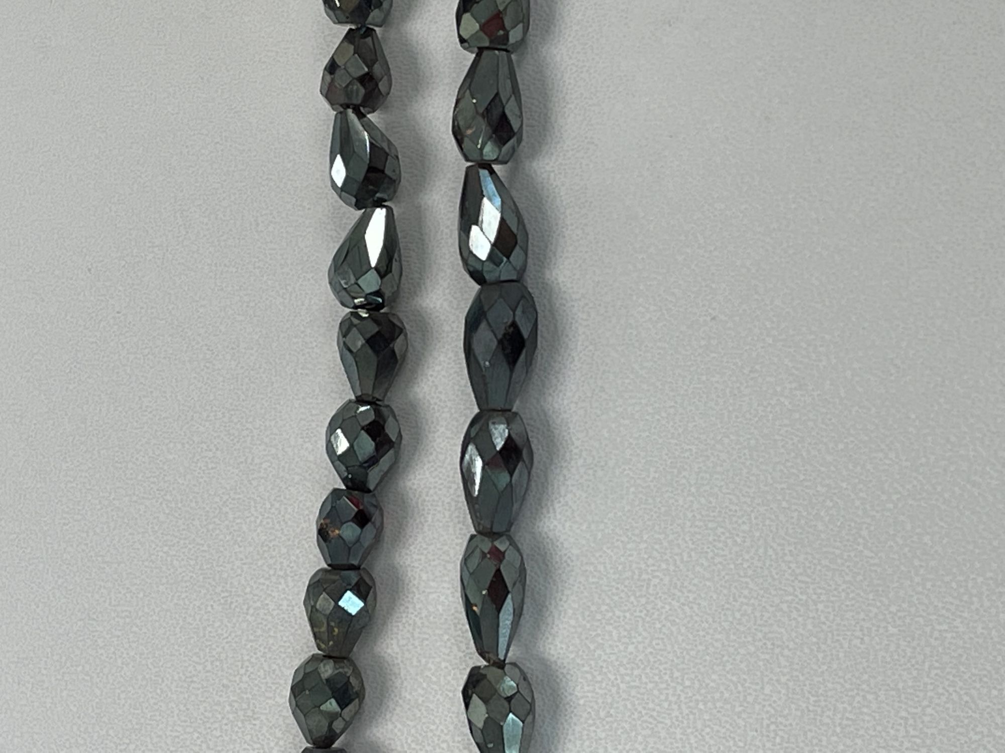 Mystic Red Garnet Drop Faceted