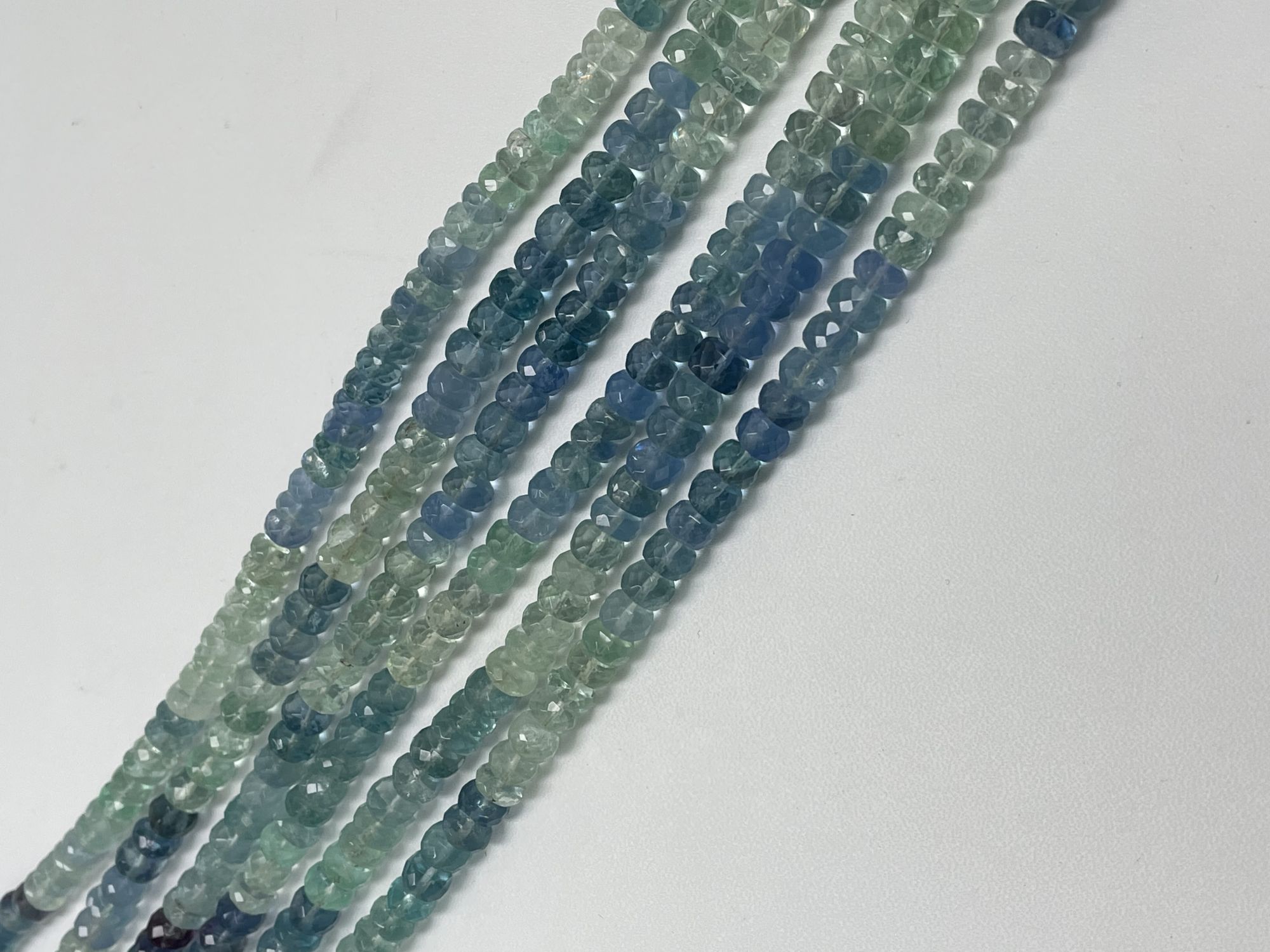 Fluorite Rondelle Faceted