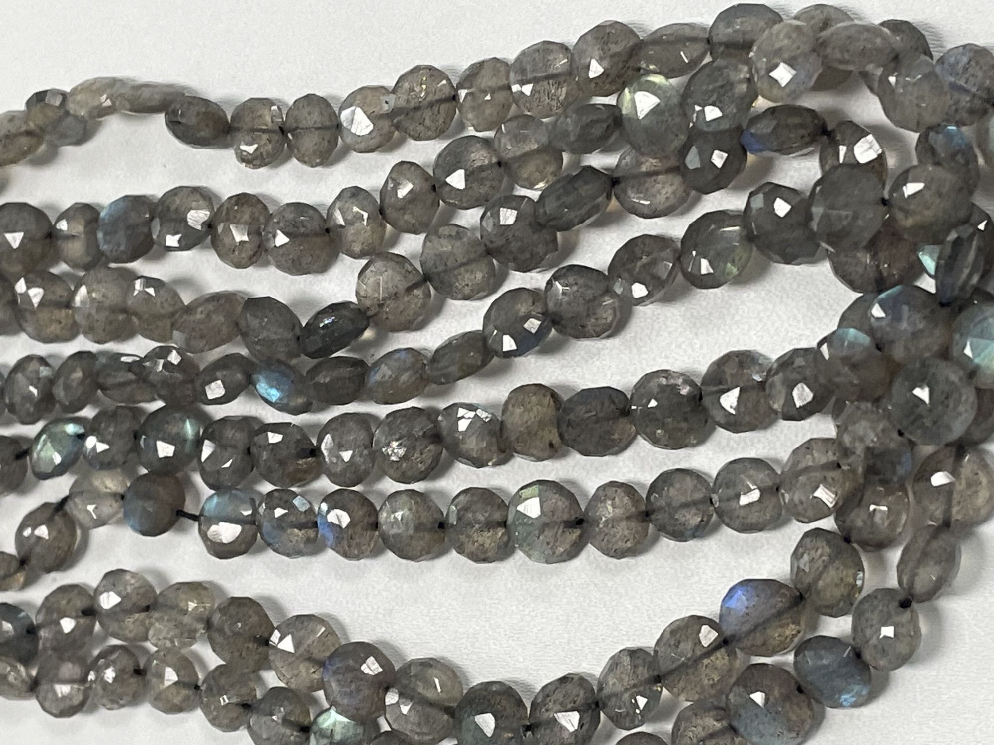 Labradorite Coin Faceted