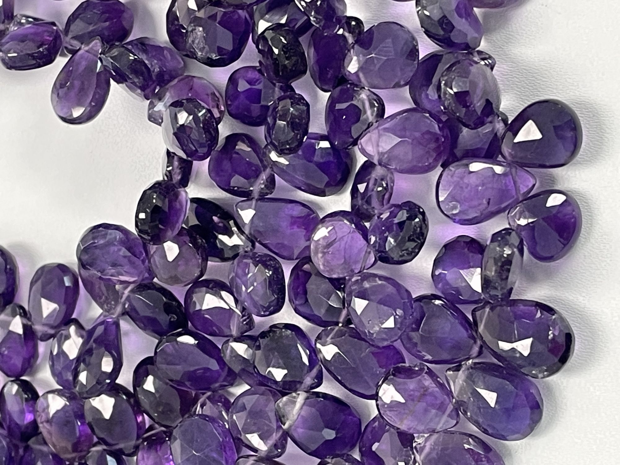 Purple Amethyst Pear Faceted