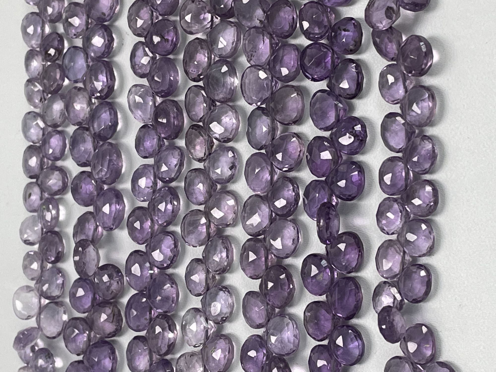 Purple Amethyst Heart Faceted