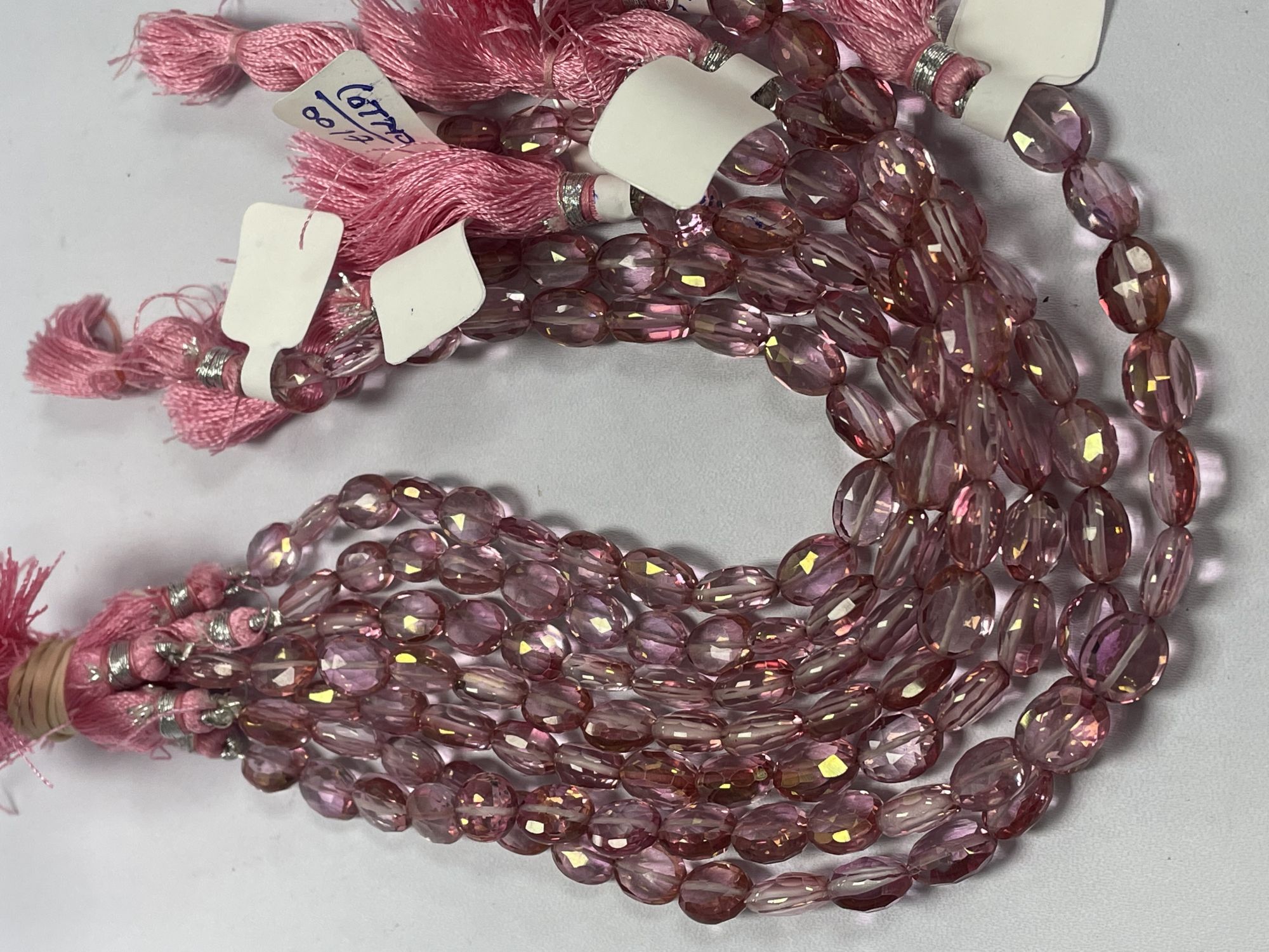 Pink Mystic Quartz Oval Faceted