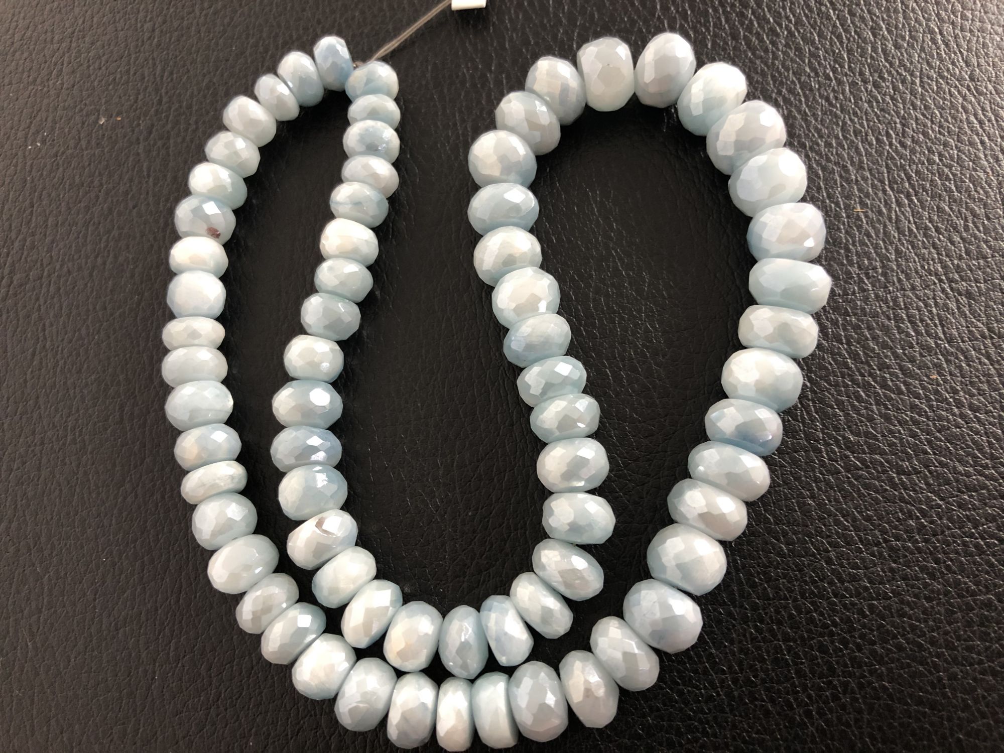 Coated Moonstone Rondelle