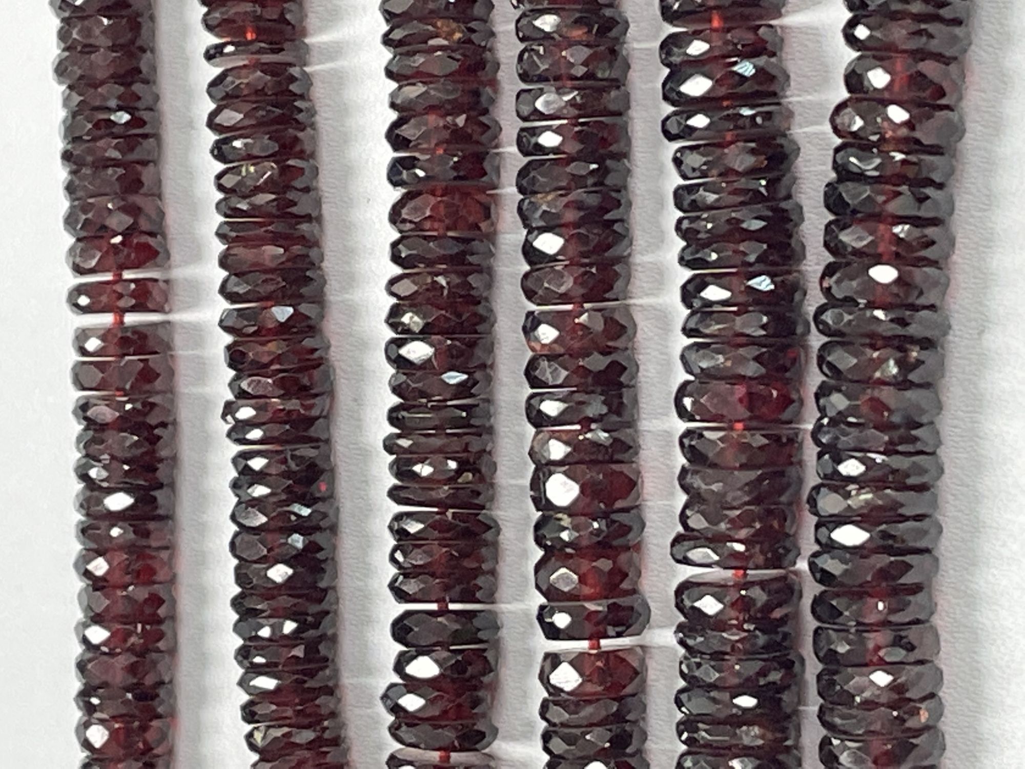 Red Garnet Tire Faceted