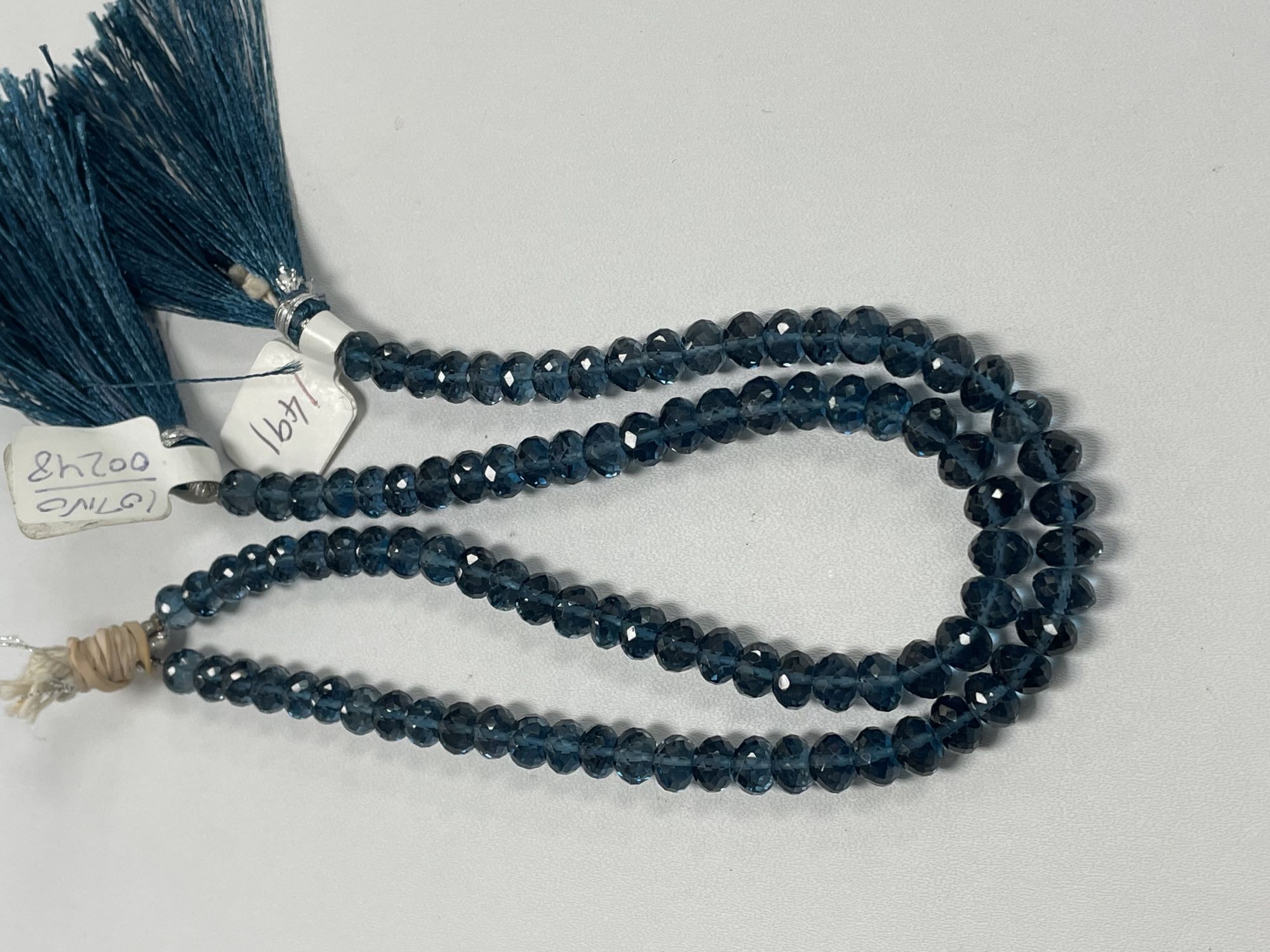 London Blue Topaz Rondelle Faceted