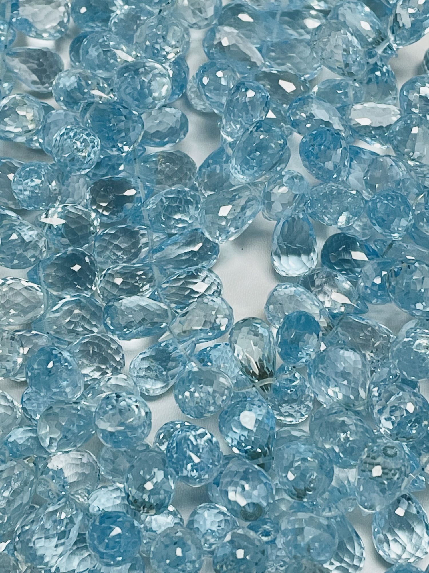 Sky Blue Topaz Drop Faceted