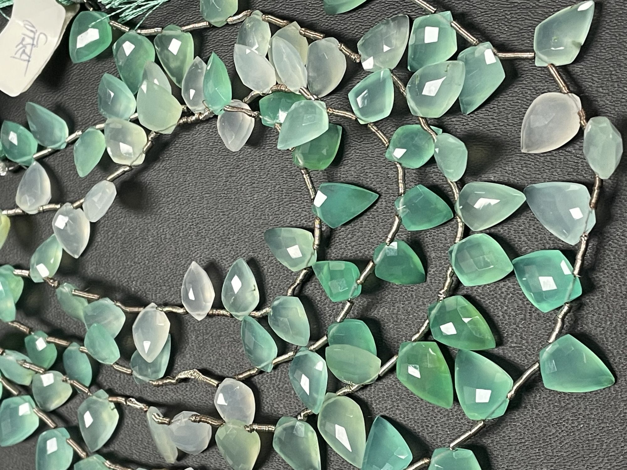 Chrysoprase Fancy cut Faceted Kite Shape