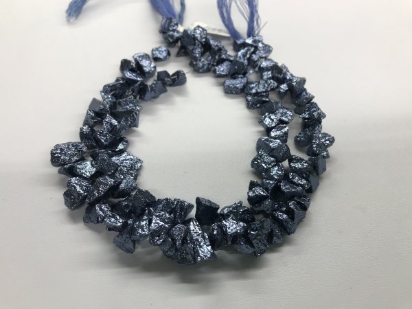 Pyrite Rough Cut Nuggets Faceted coated