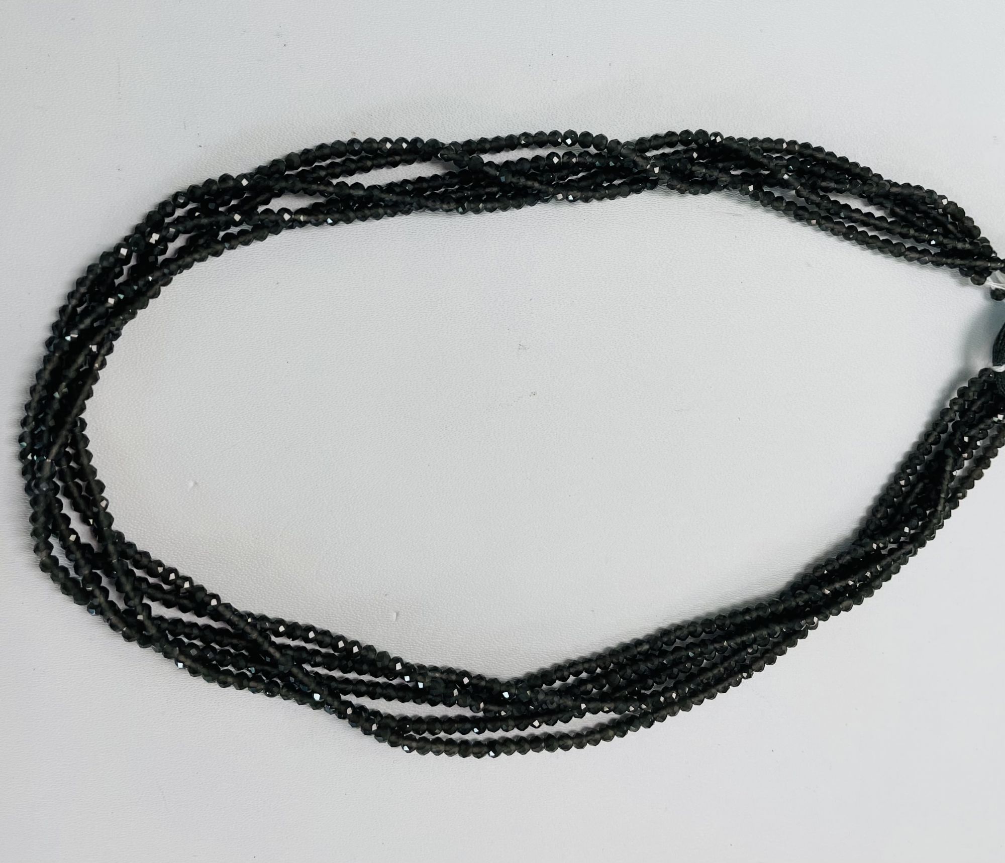 Grey Moonstone Rondelle Faceted