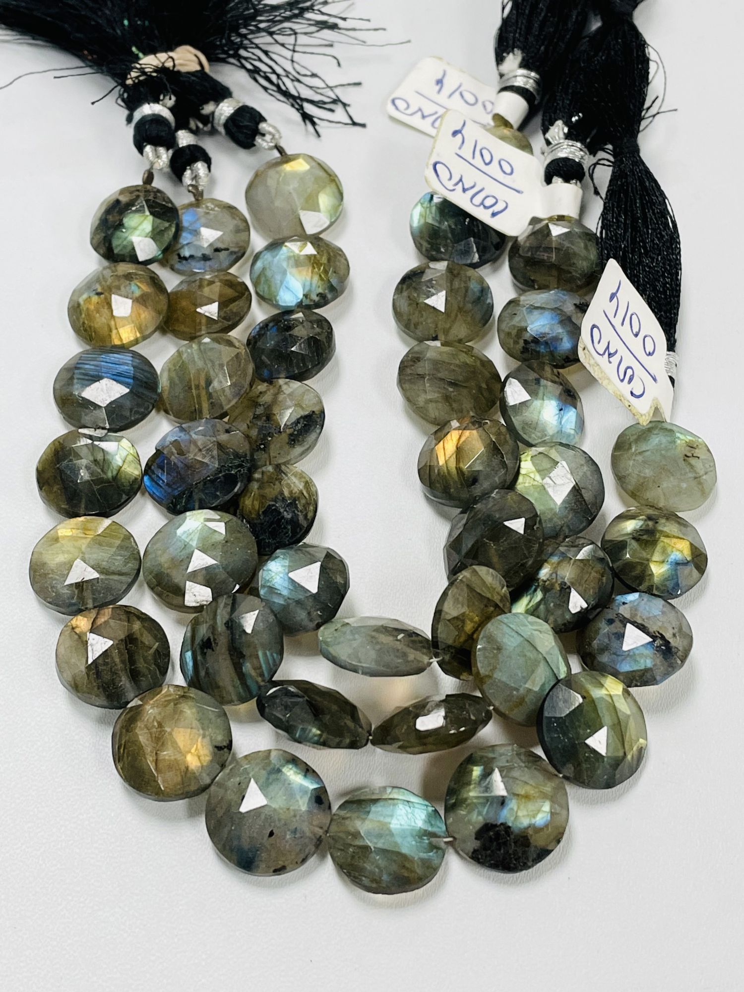 Labradorite Coin Faceted