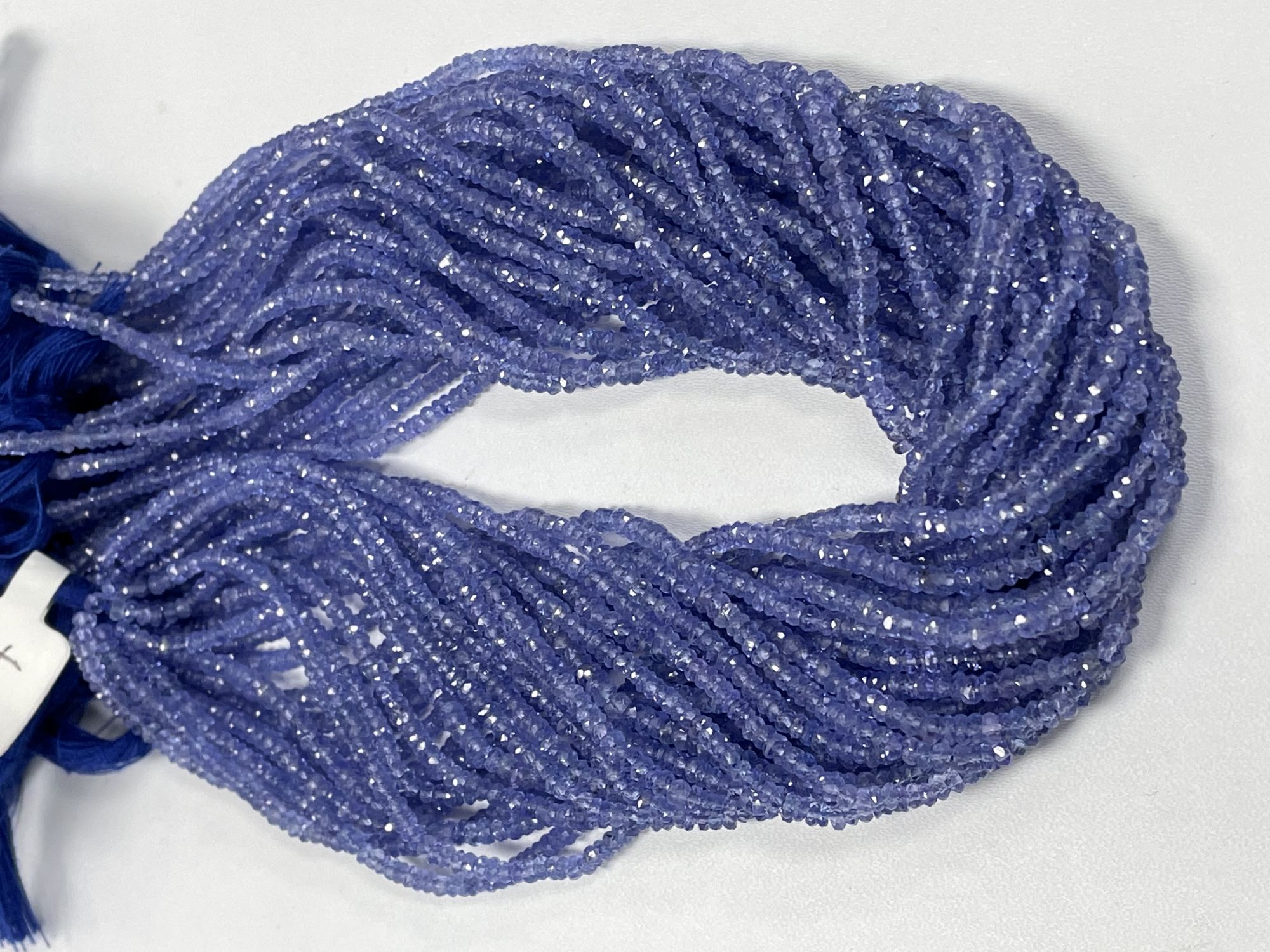 Natural Tanzanite Rondelles Faceted