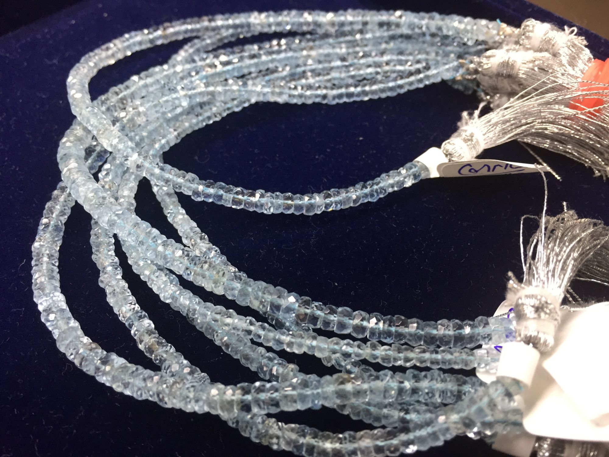 Aquamarine Rondelle Faceted