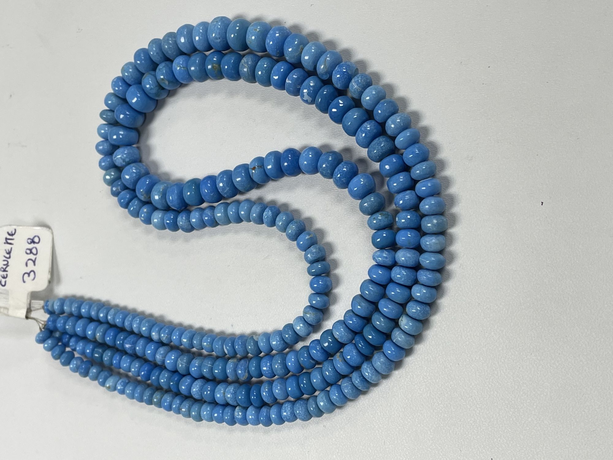 Ceruleite Rondellle Smooth