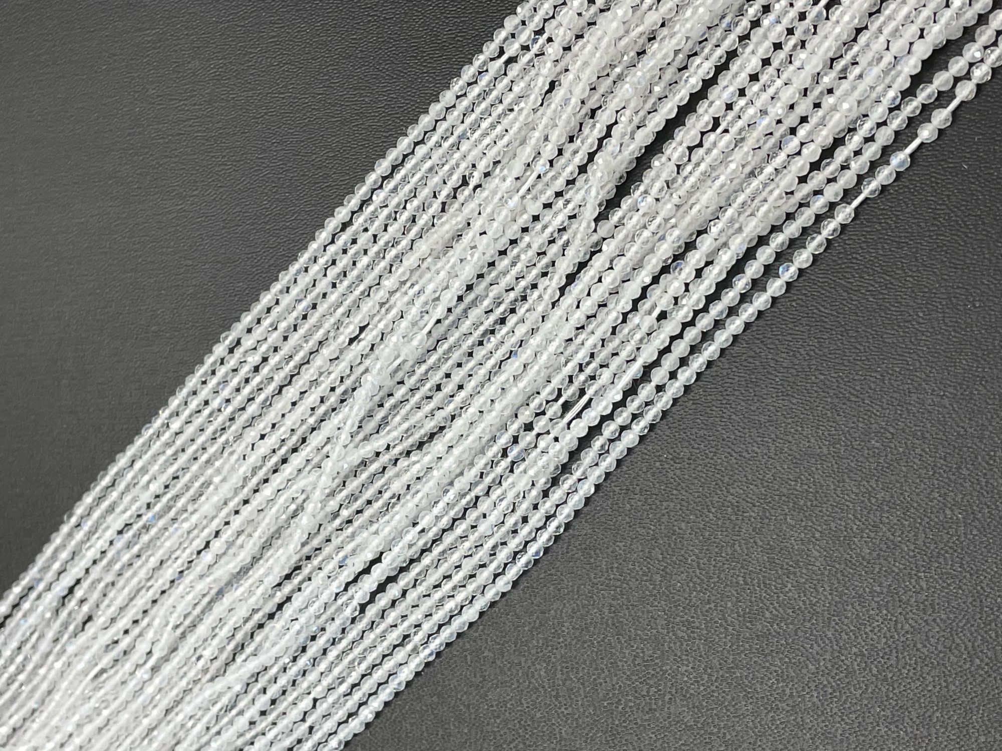 Rainbow Moonstone Rondelle Faceted