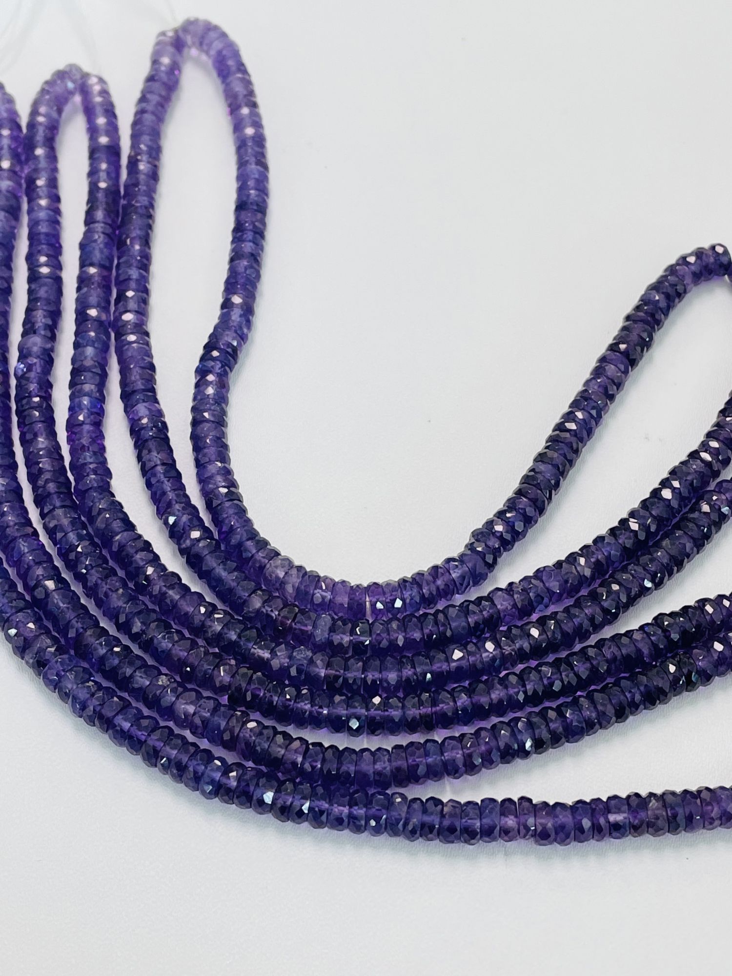 Purple Amethyst Tire Faceted