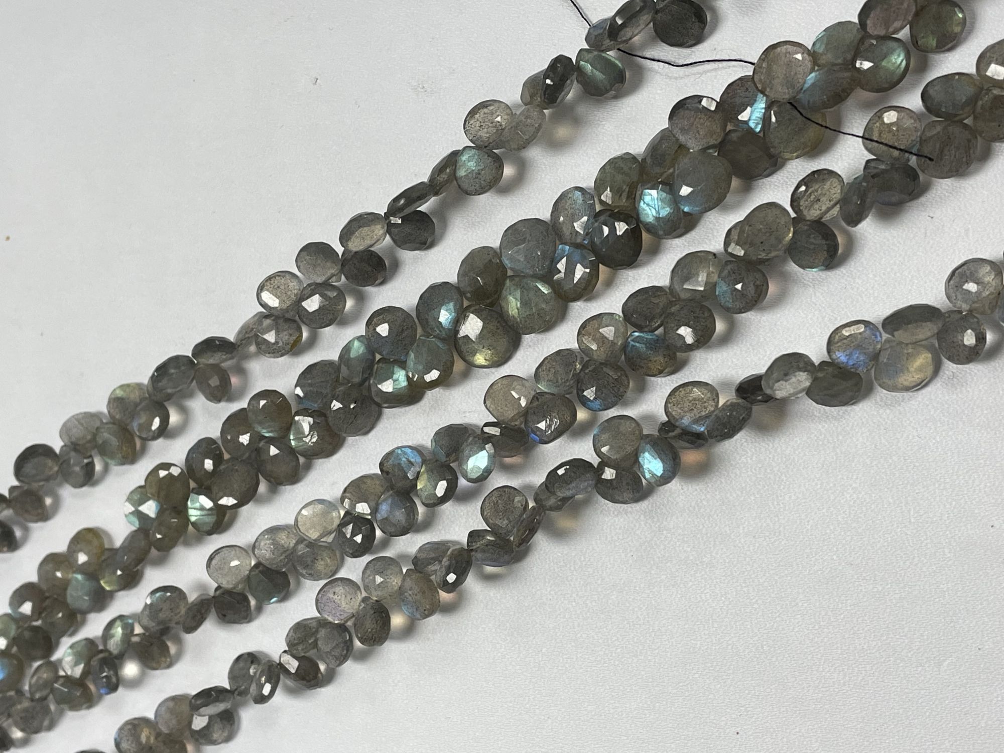 Labradorite Heart Faceted