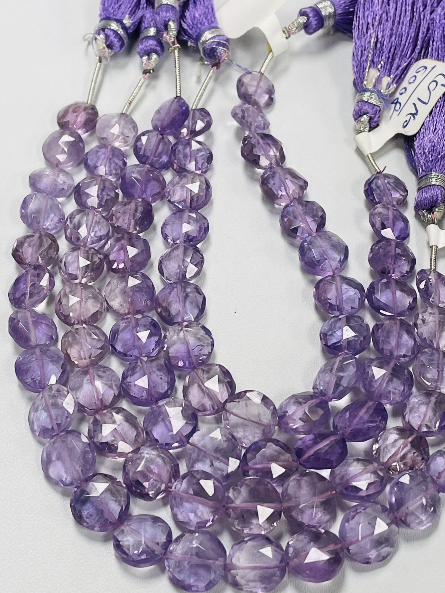 Purple Brazilian Amethyst Coin Faceted