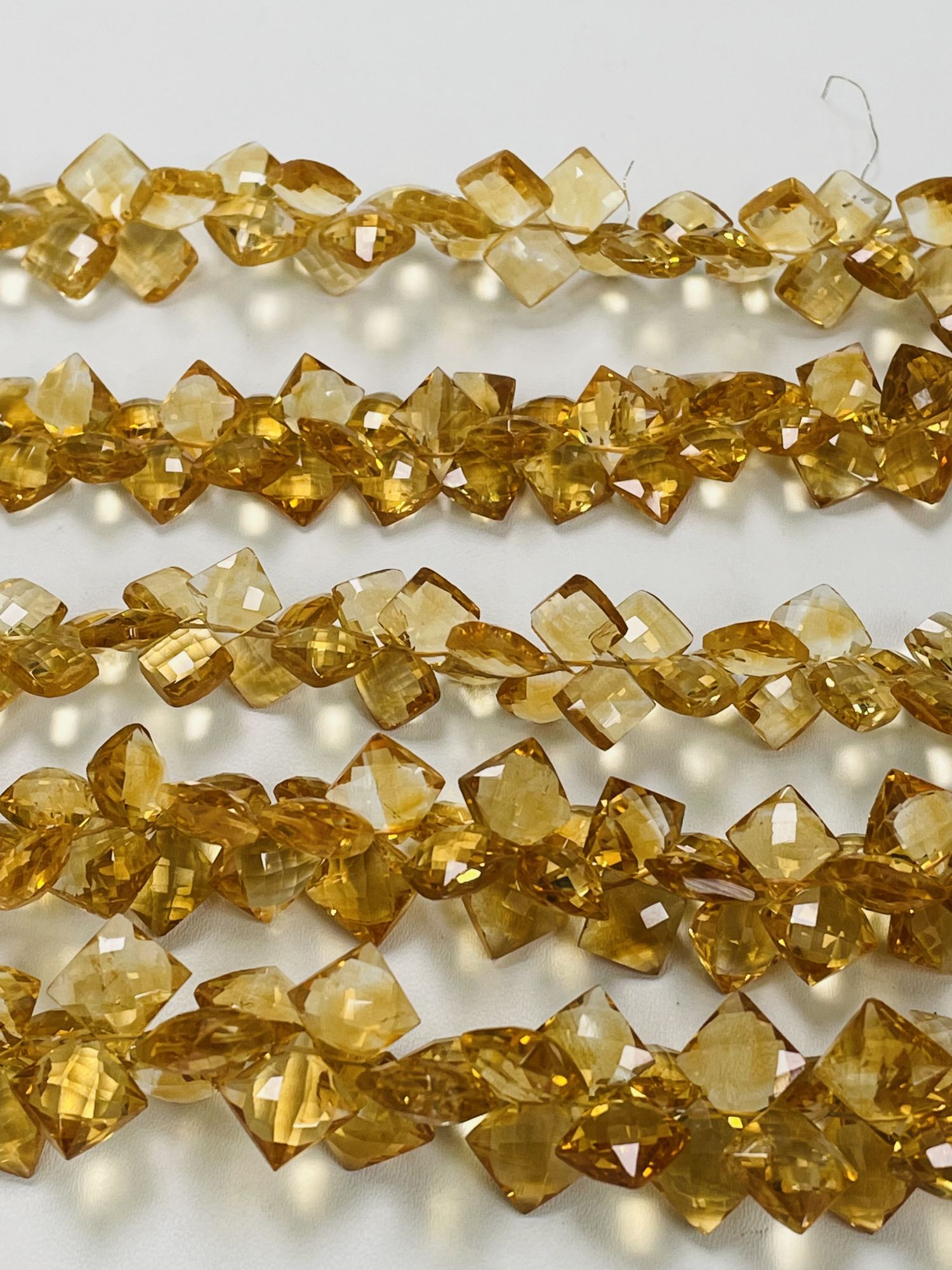 Citrine Cushion Faceted