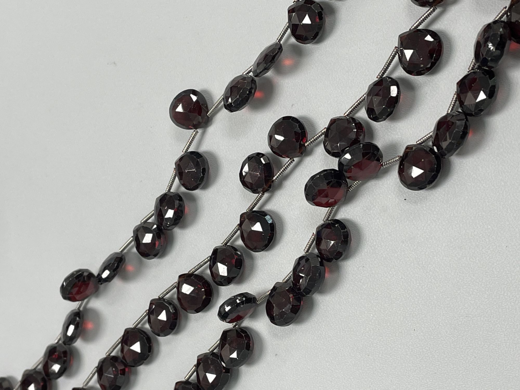 Red Garnet Heart Faceted
